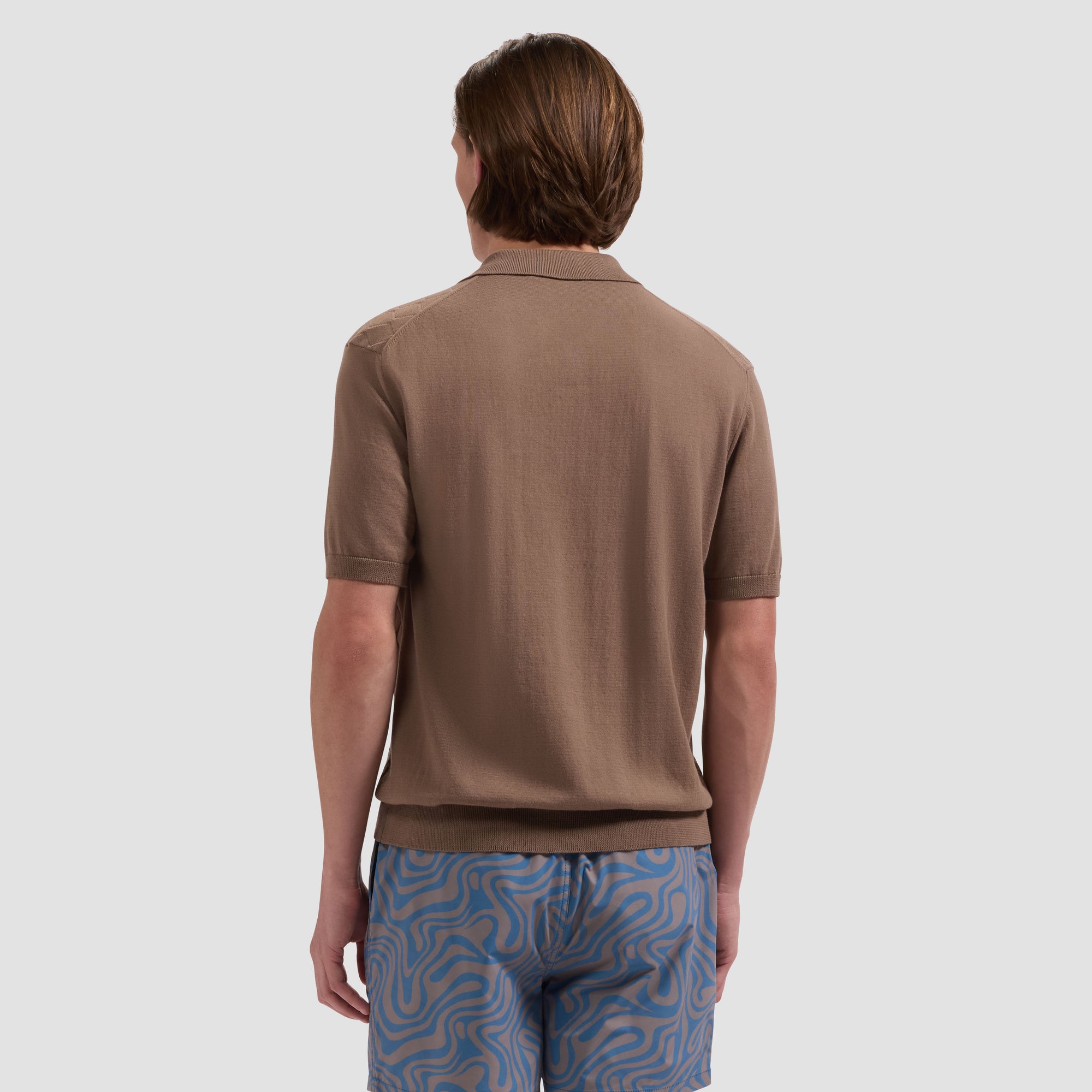 Cruz Shorter-Length Contour Wave Swim Trunks