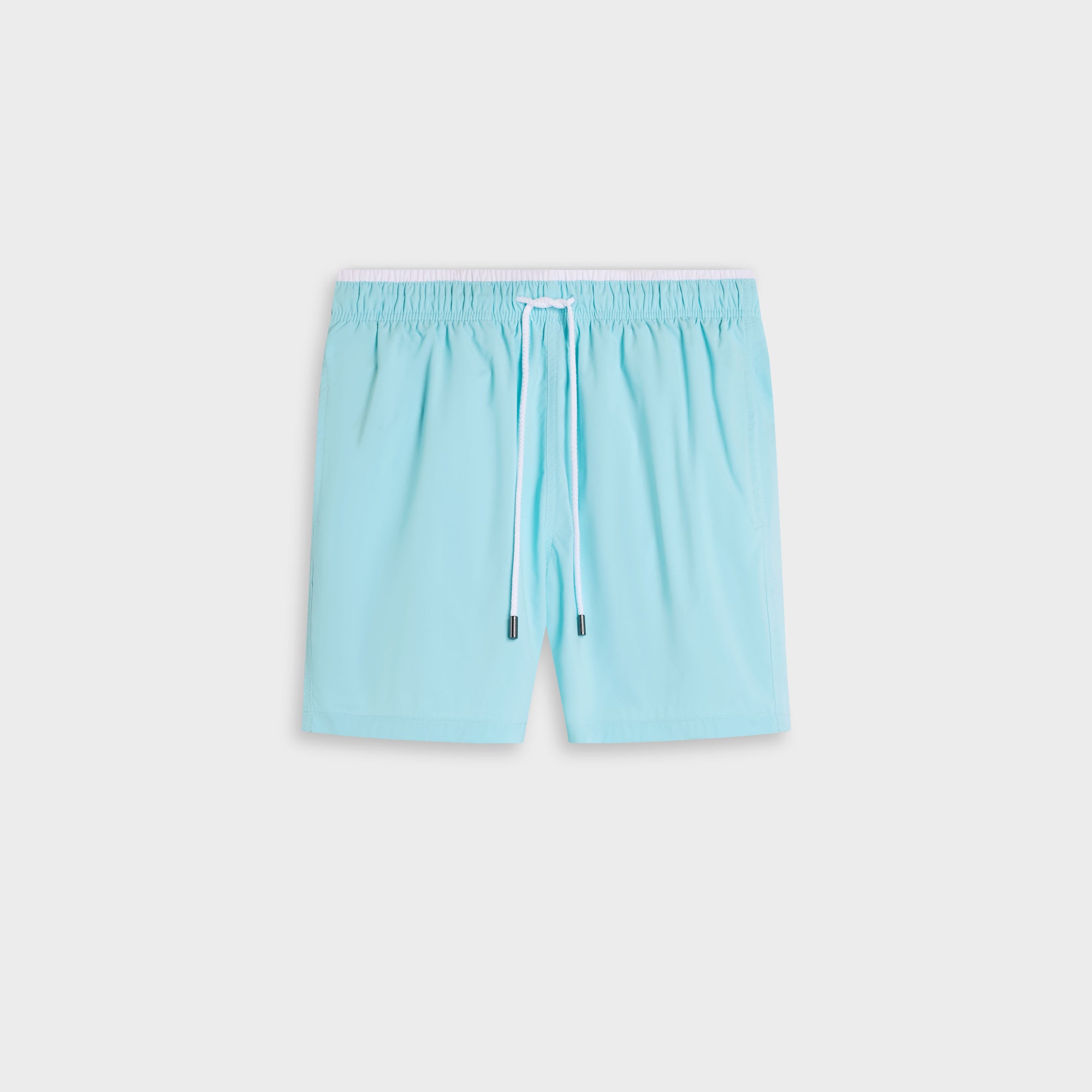 Quinn Mid-Length Solid Swim Trunks