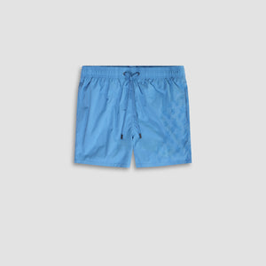 Zane Shorter-Length Water Reactive Palm Tree Swim Trunks