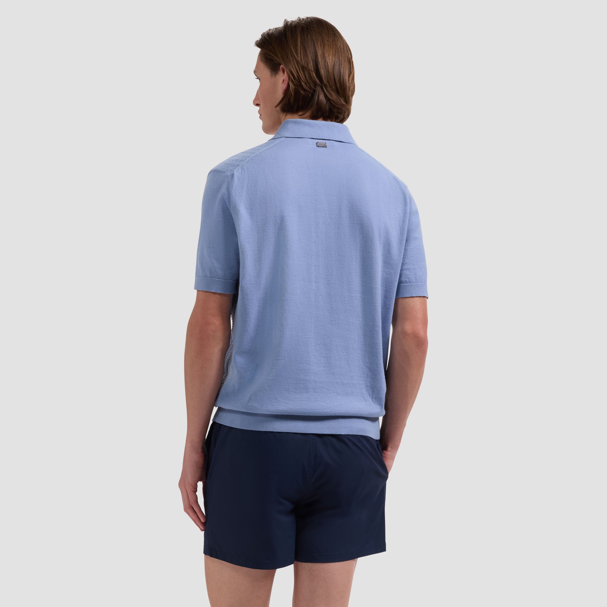 Zane Shorter-Length Water Reactive Palm Tree Swim Trunks