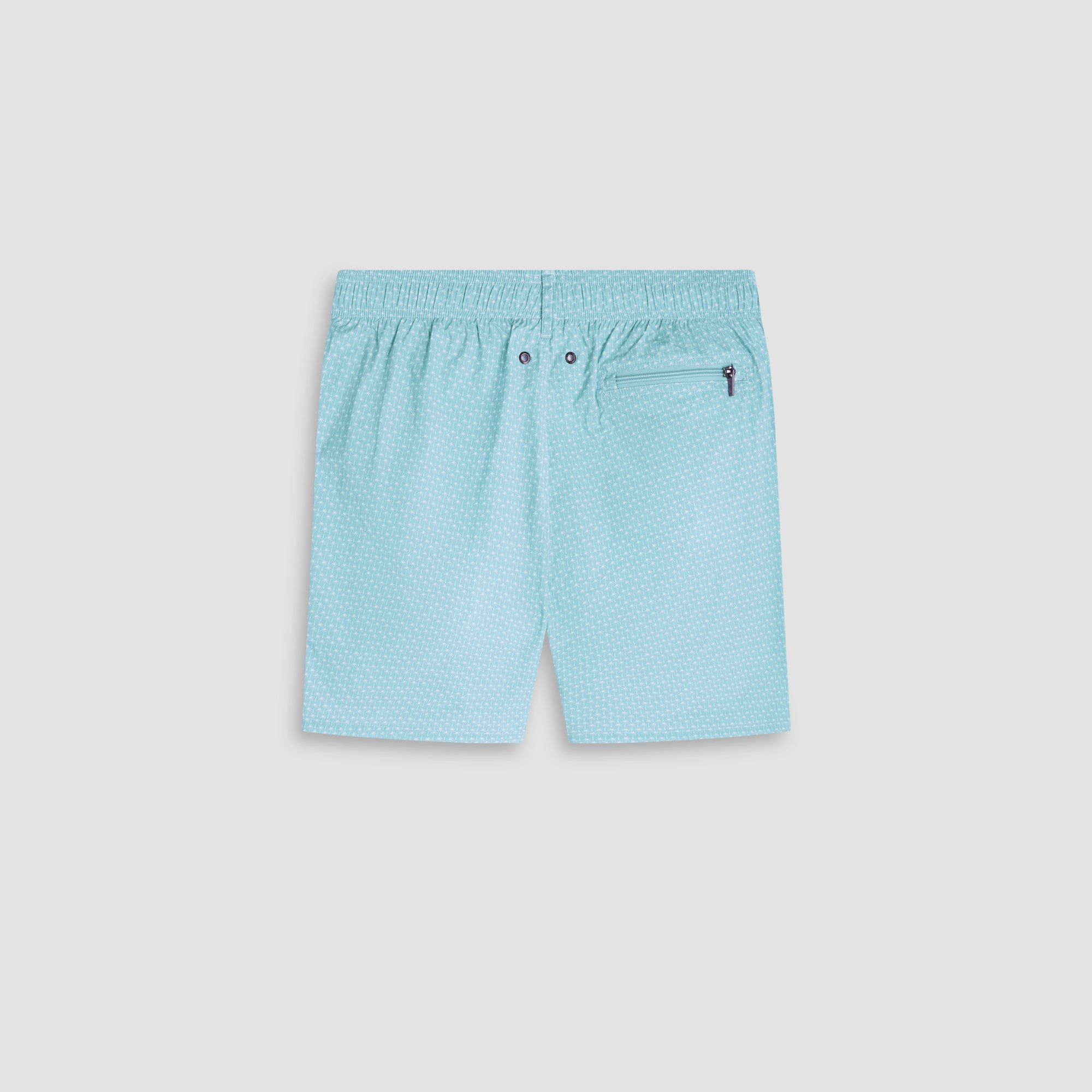 Kai Mid-Length Palm Tree Swim Trunks