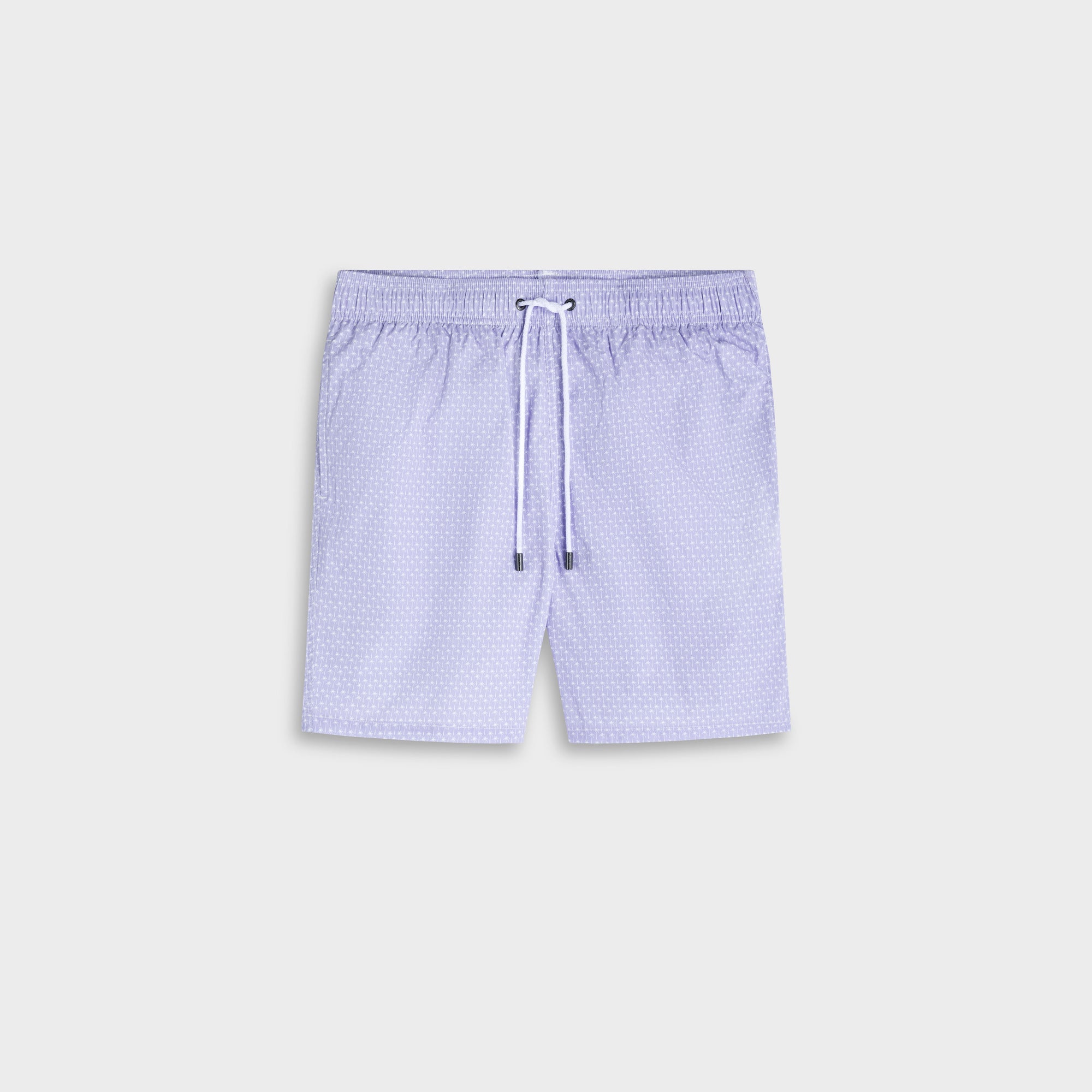 Kai Mid-Length Palm Tree Swim Trunks