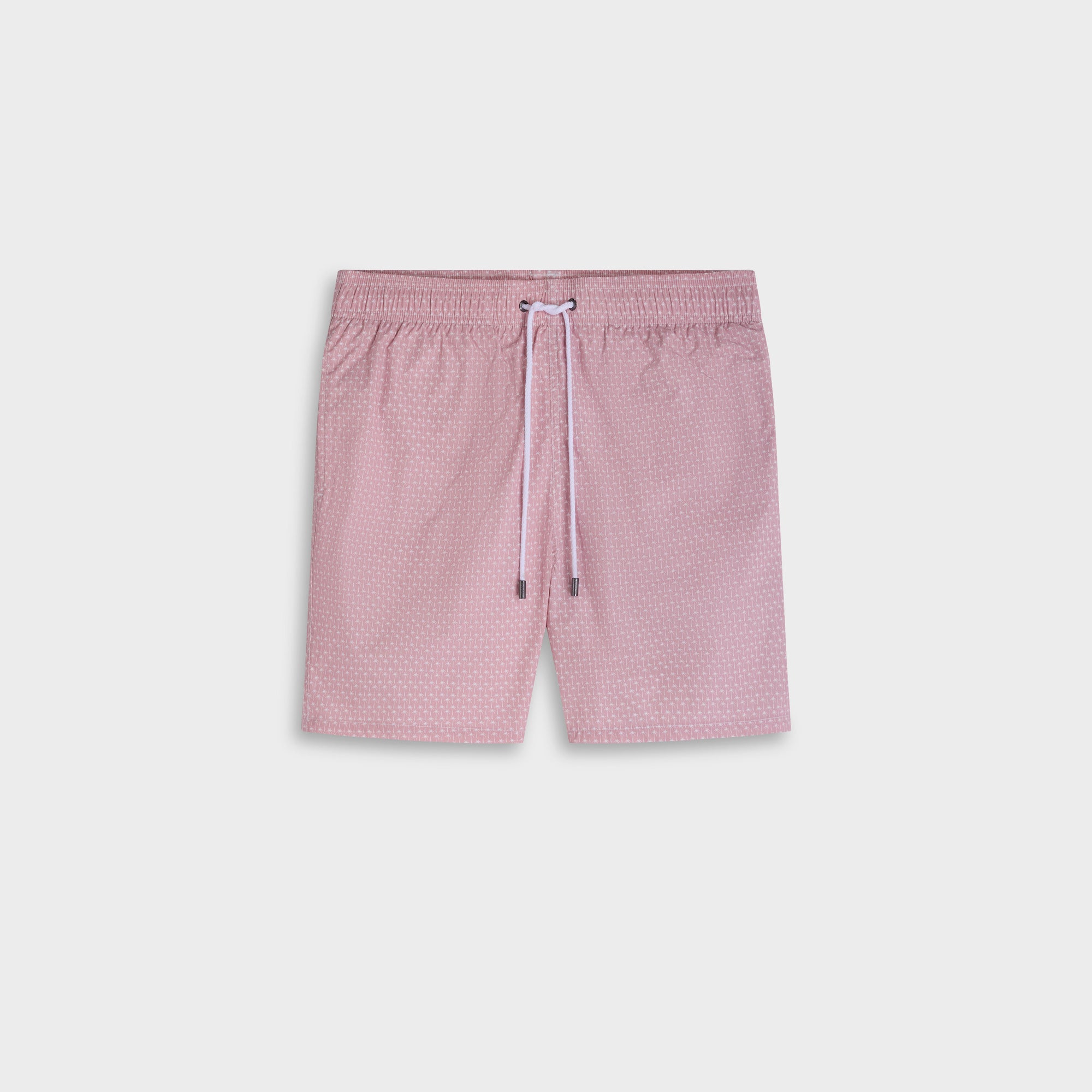 Kai Mid-Length Palm Tree Swim Trunks
