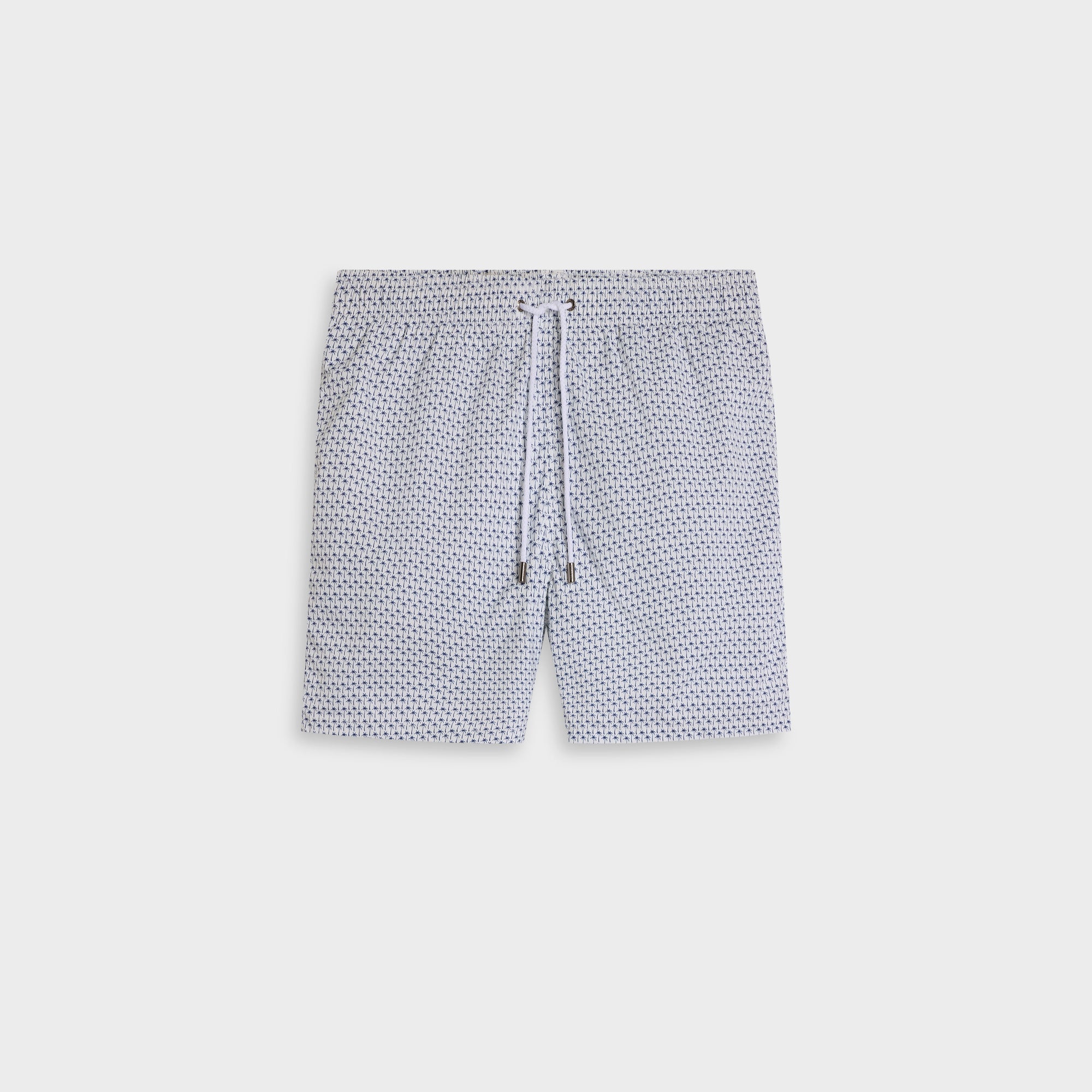 Kai Mid-Length Palm Tree Swim Trunks
