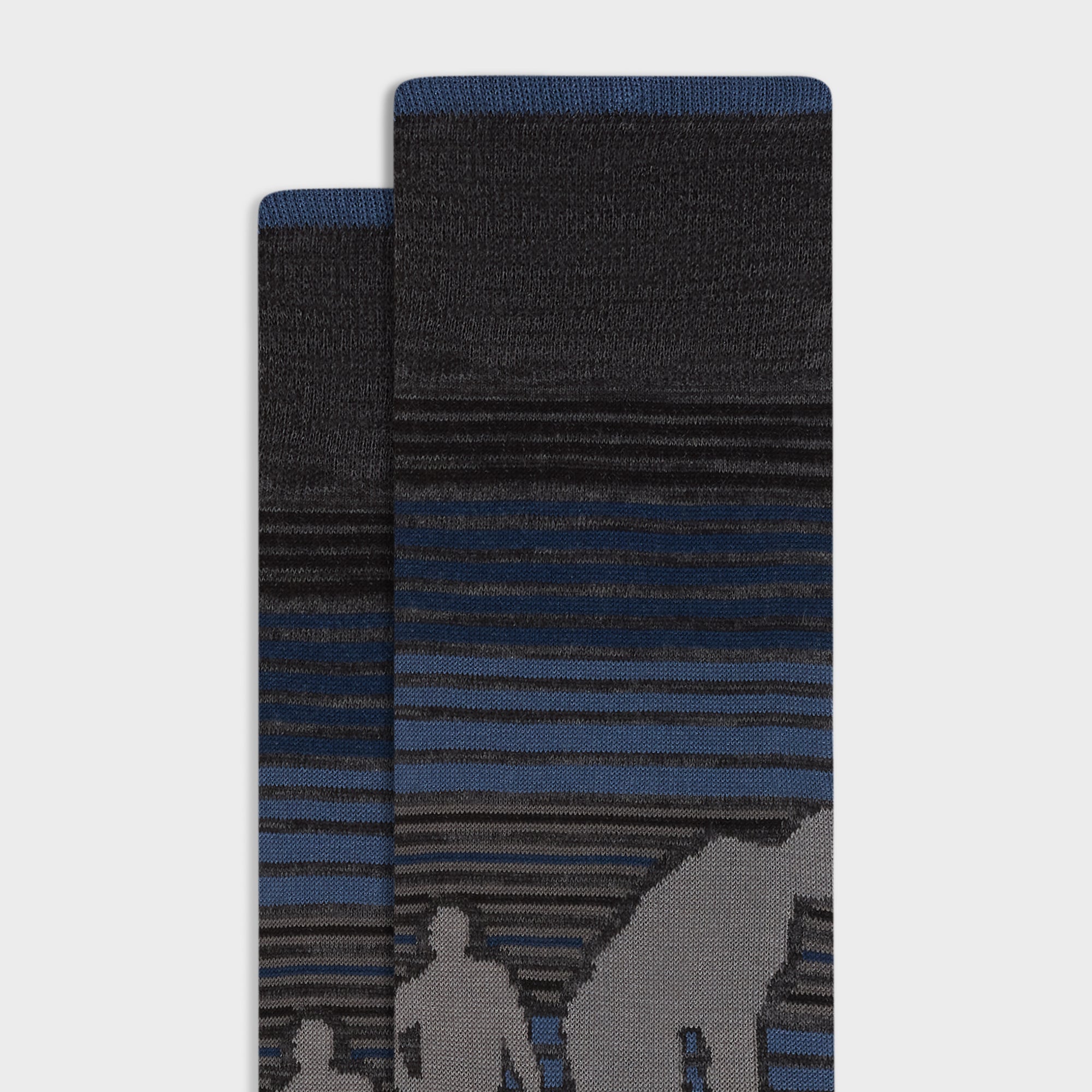 Golfer Motif Mid-Calf Socks