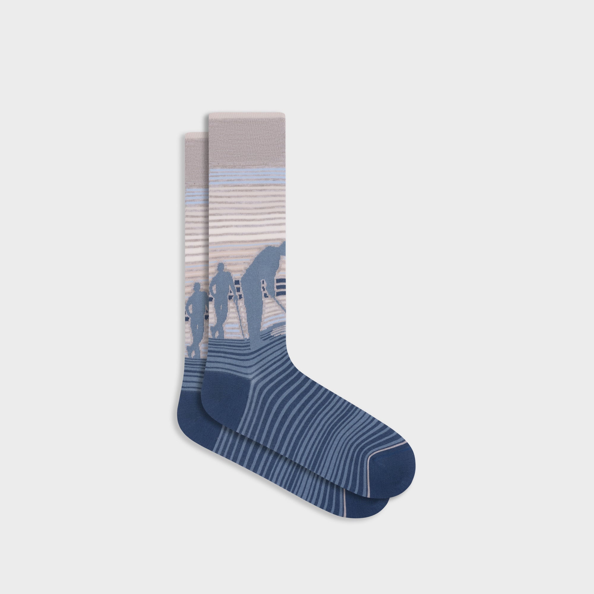 Golfer Motif Mid-Calf Socks