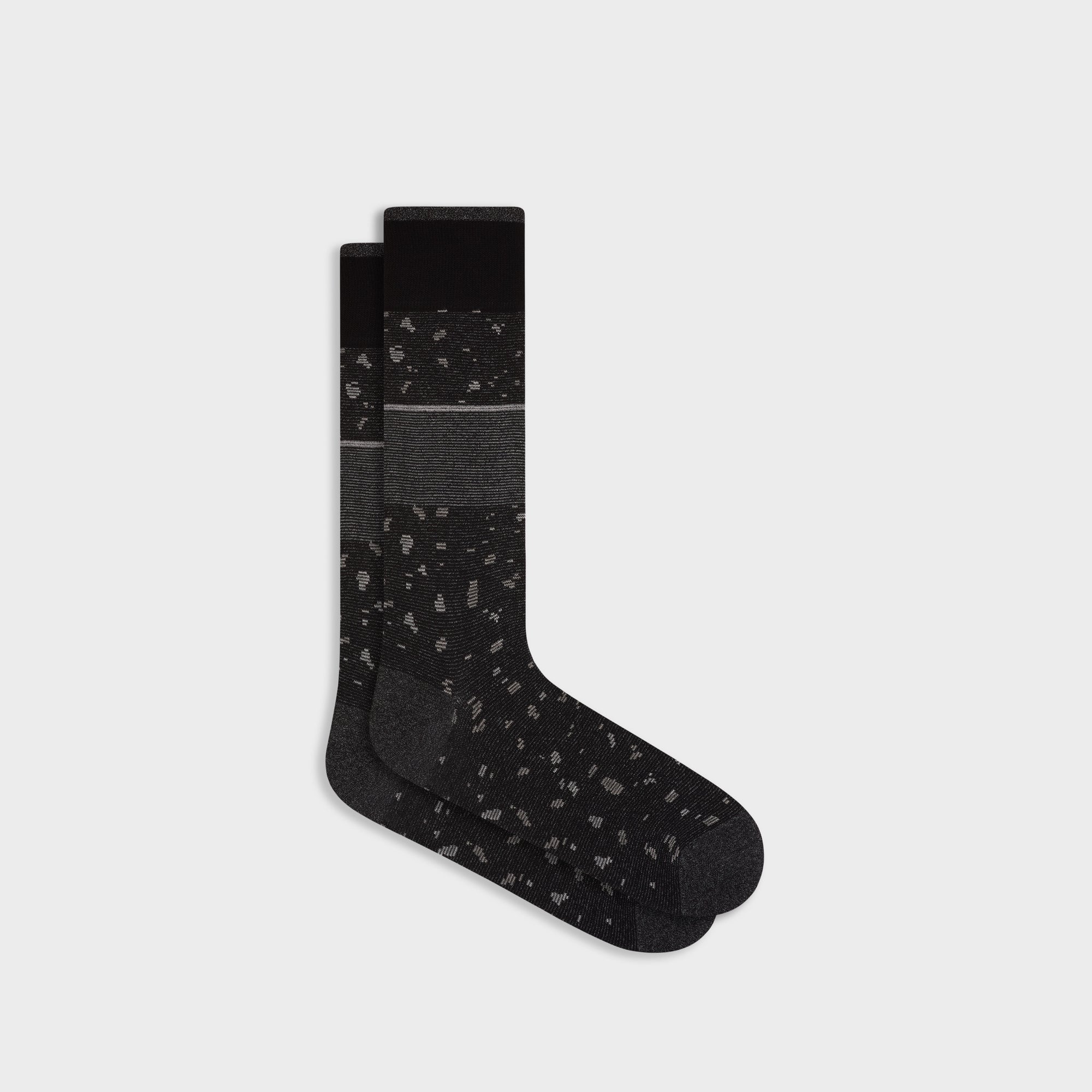 Speckled Stripe Mid-Calf Socks