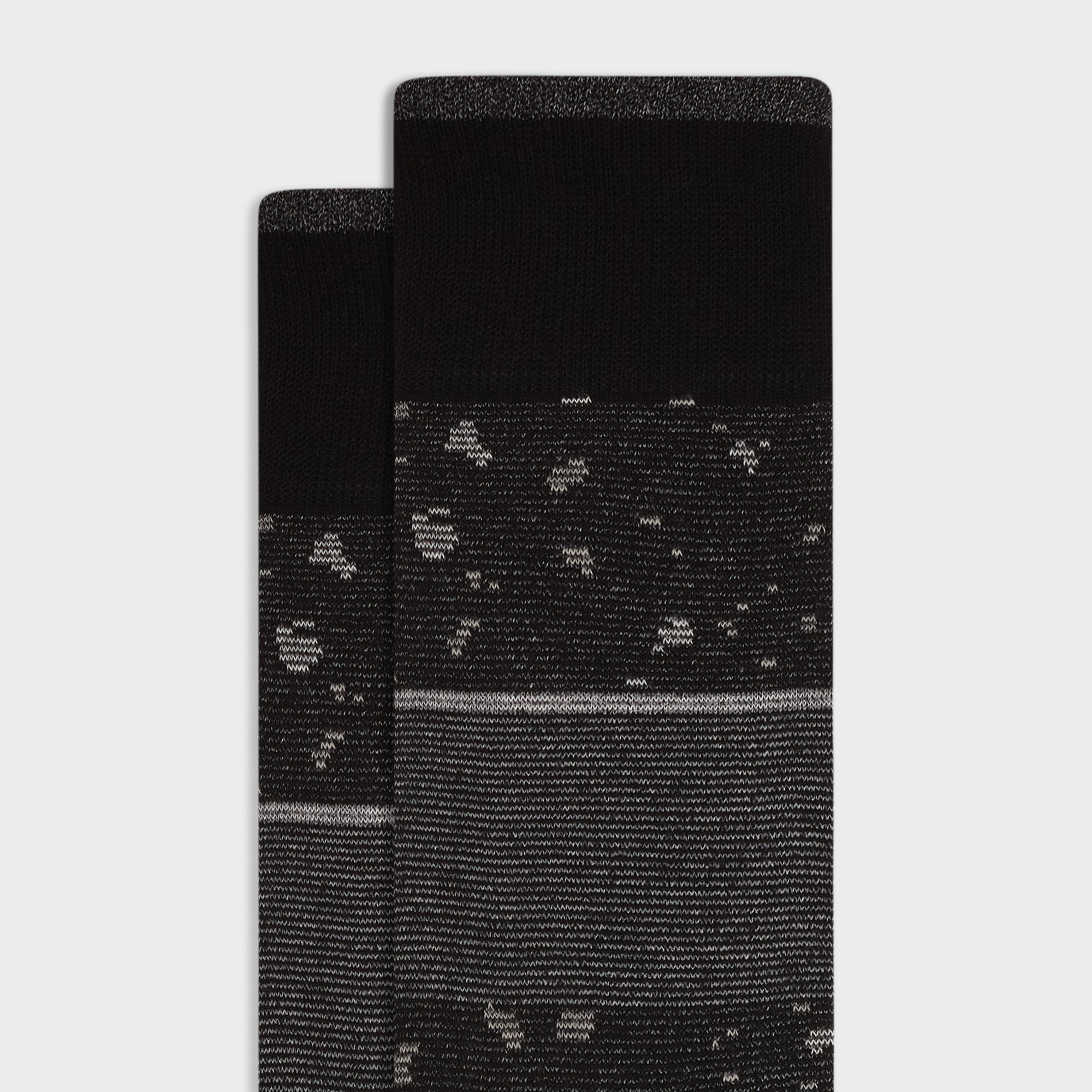 Speckled Stripe Mid-Calf Socks