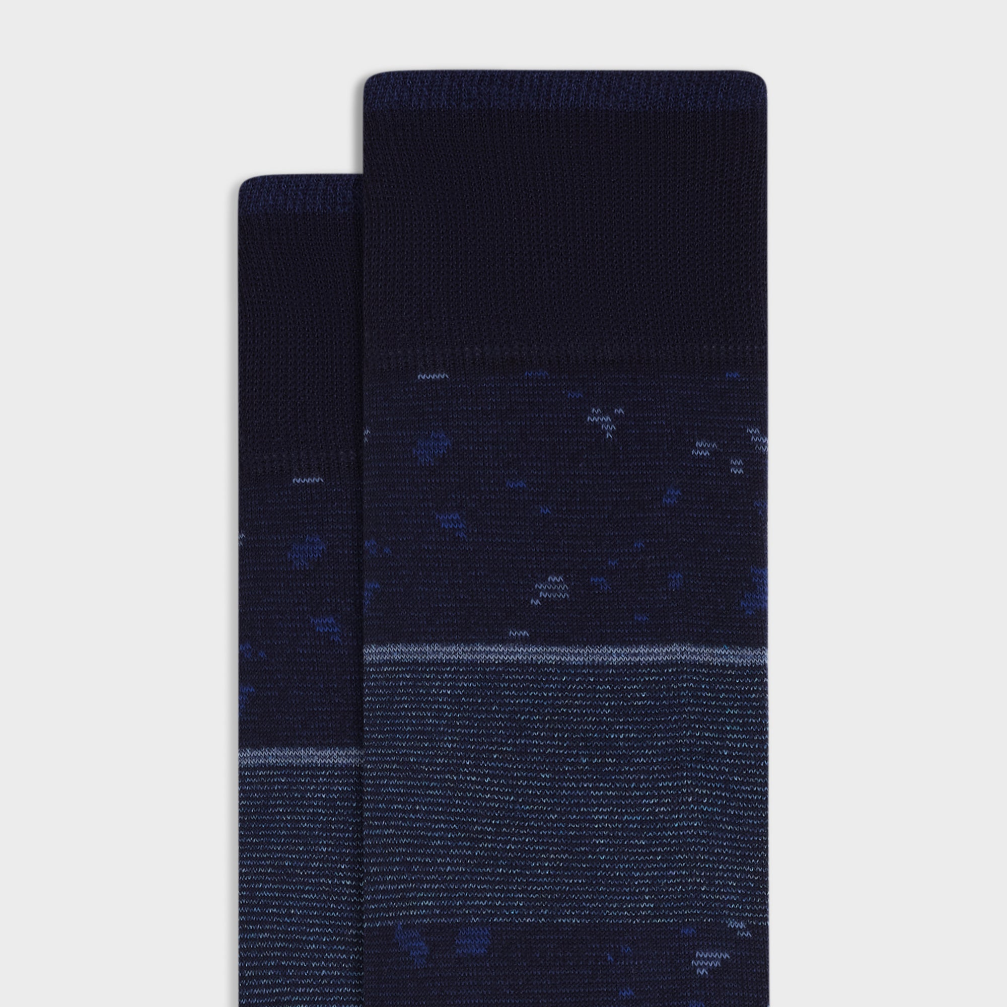 Speckled Stripe Mid-Calf Socks