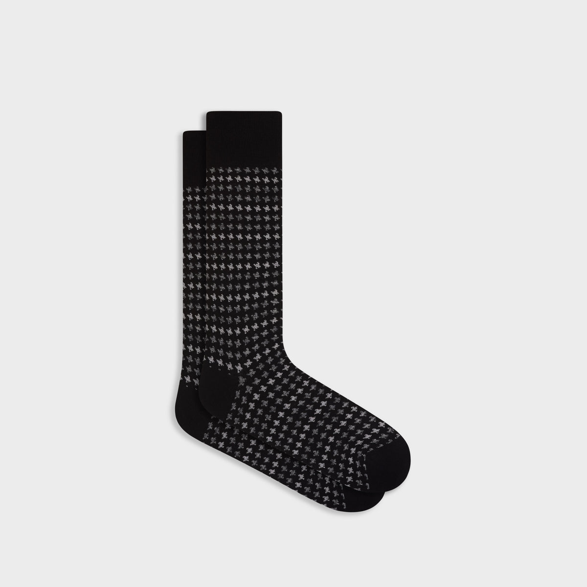 Houndstooth Mid-Calf Socks