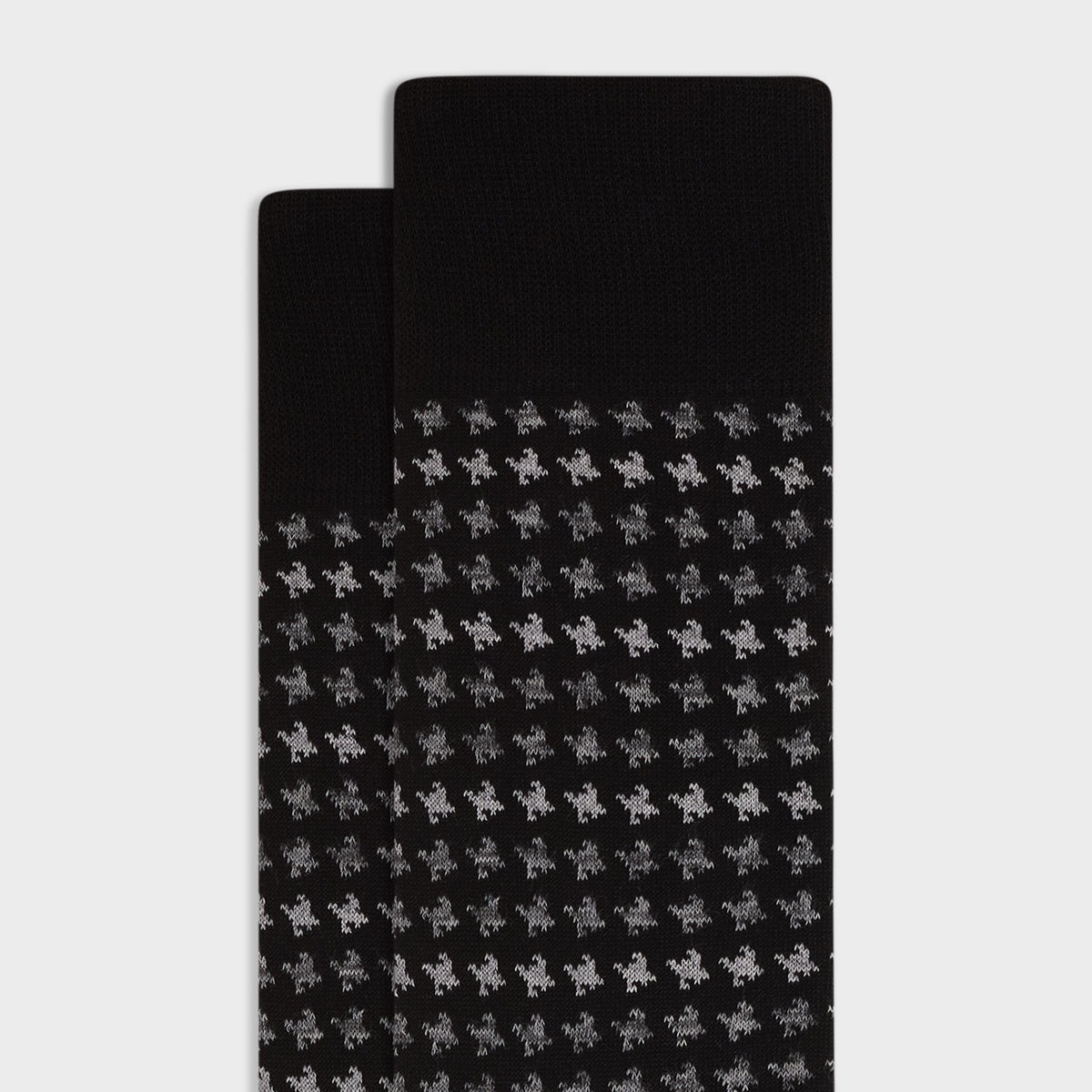 Houndstooth Mid-Calf Socks