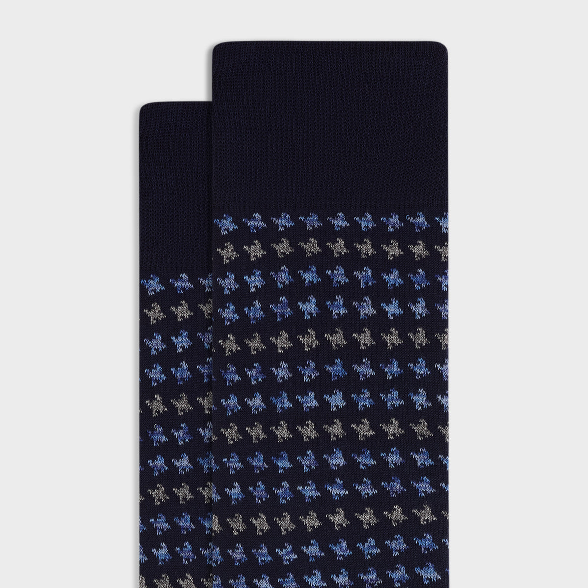 Houndstooth Mid-Calf Socks