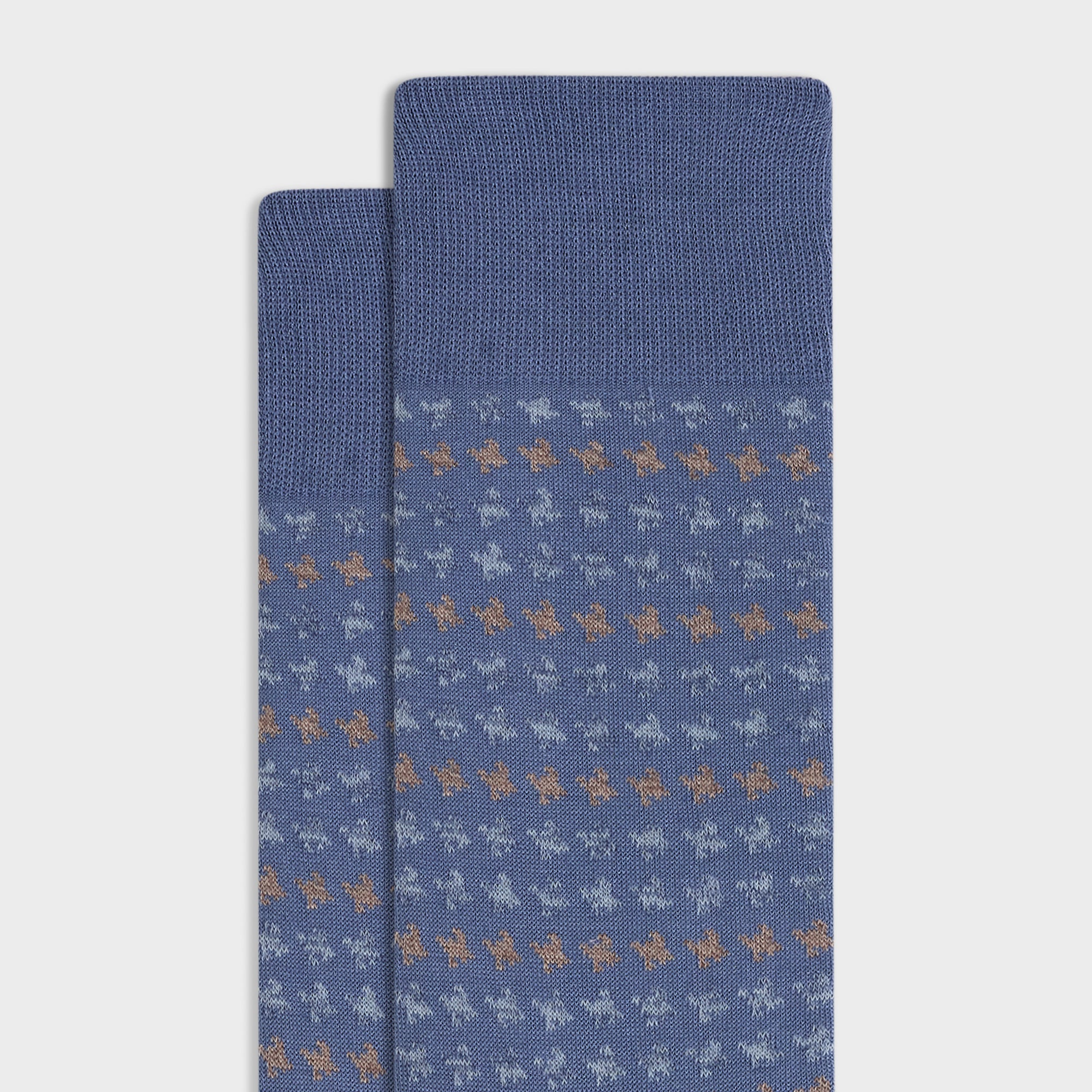 Houndstooth Mid-Calf Socks