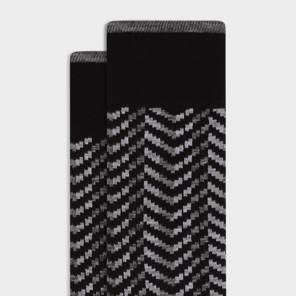 Chevron Stripe Mid-Calf Socks