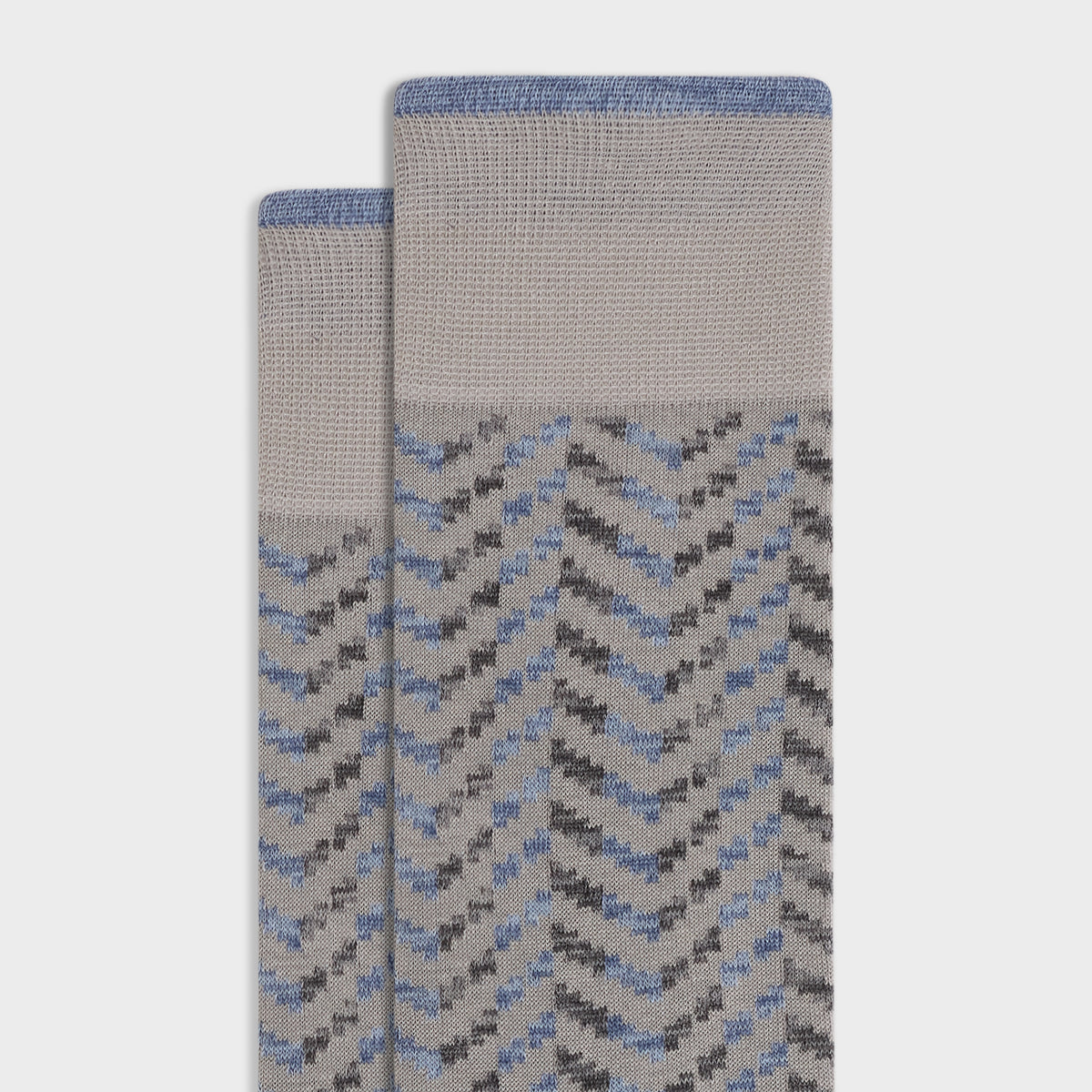 Chevron Stripe Mid-Calf Socks