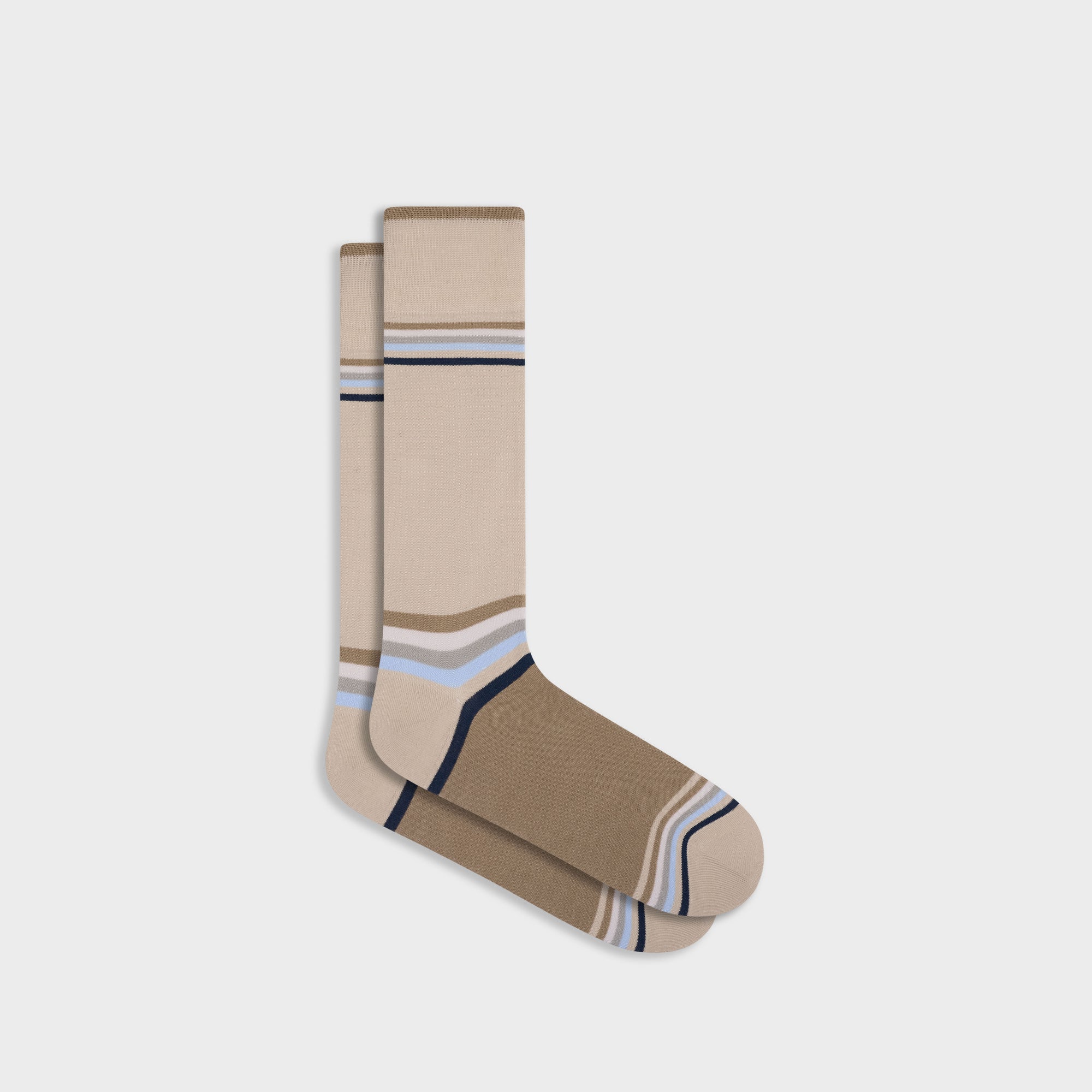 Color-Block Stripe Mid-Calf Socks