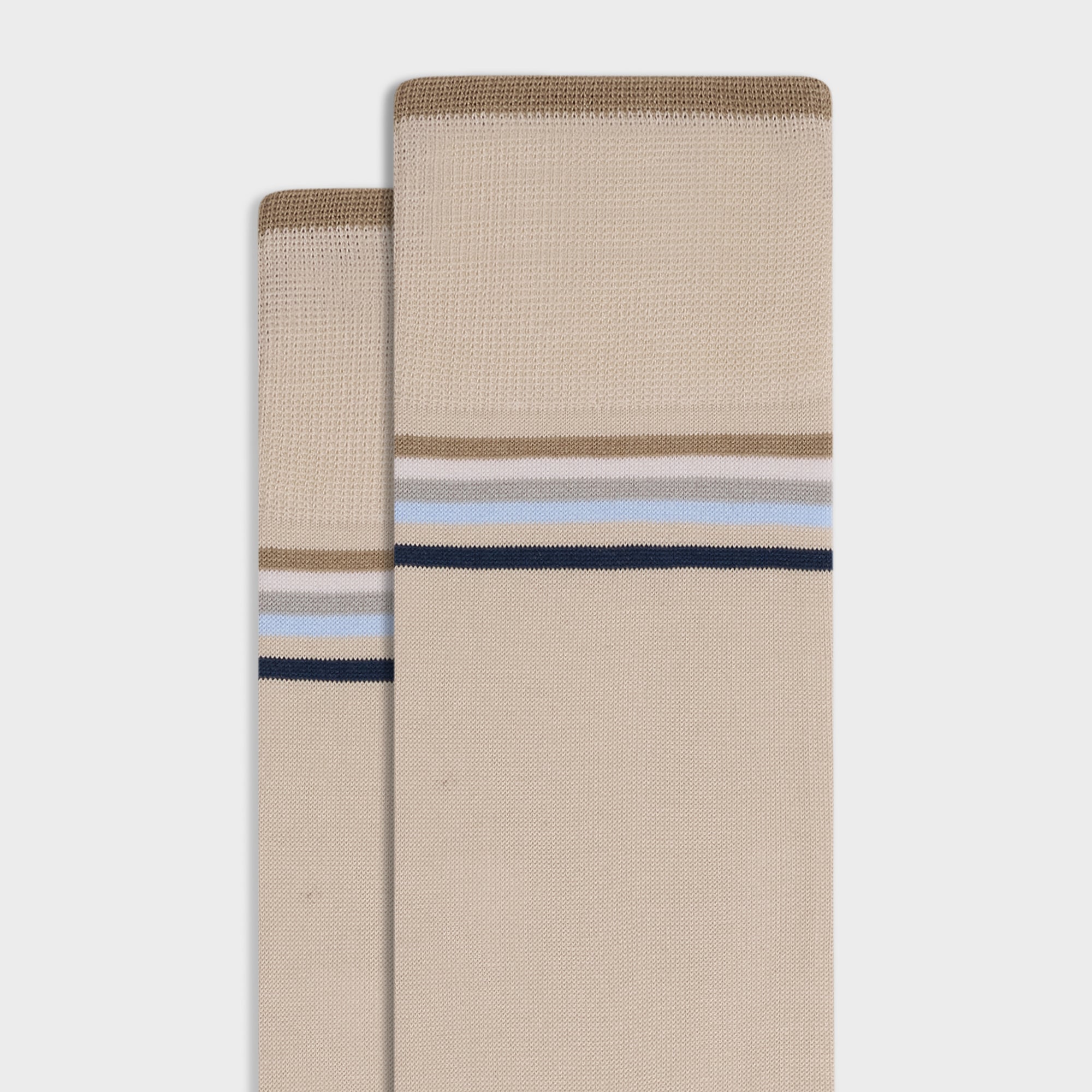 Color-Block Stripe Mid-Calf Socks
