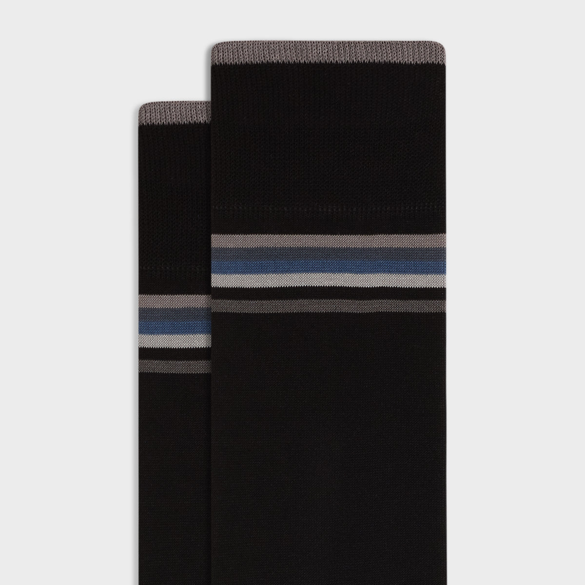 Color-Block Stripe Mid-Calf Socks