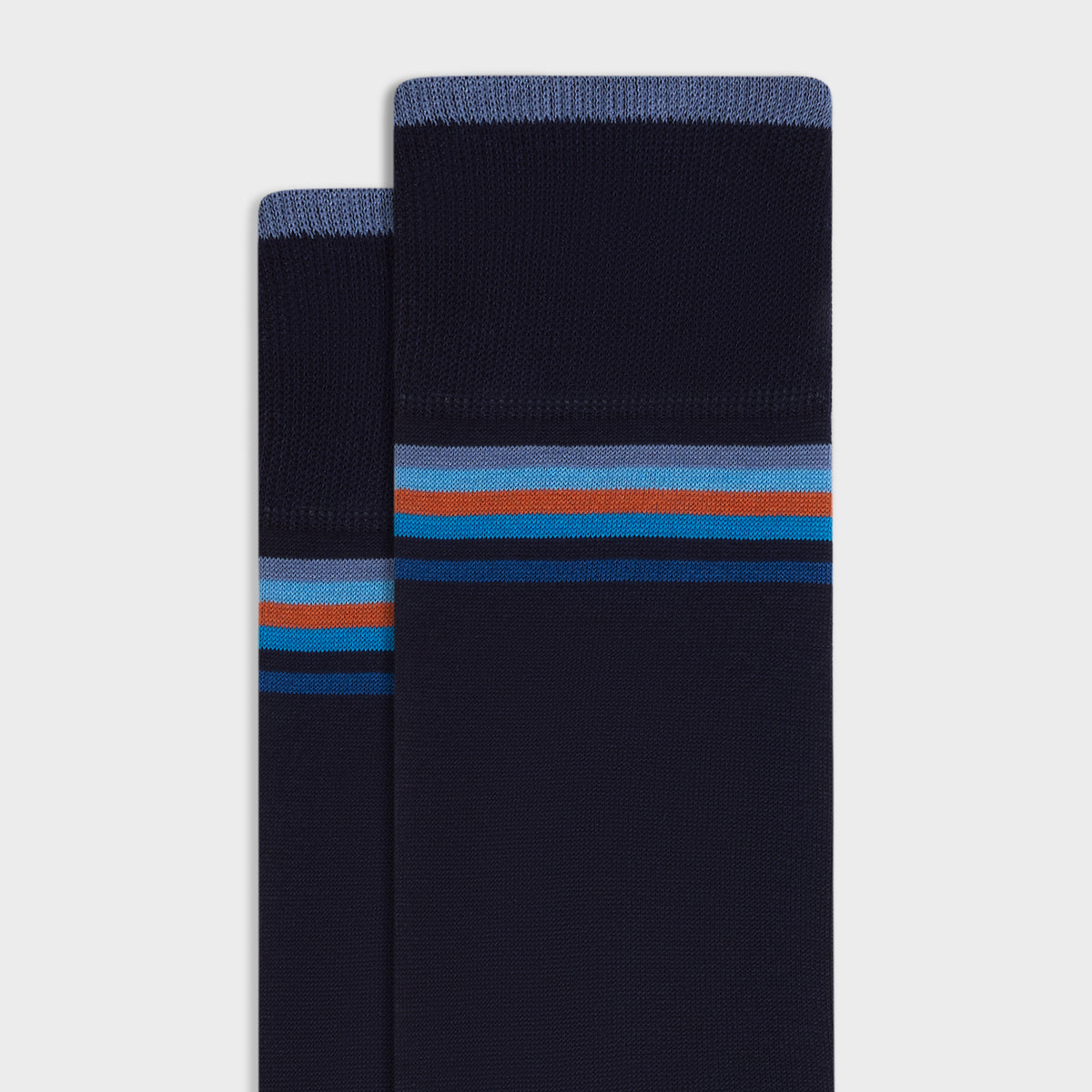 Color-Block Stripe Mid-Calf Socks