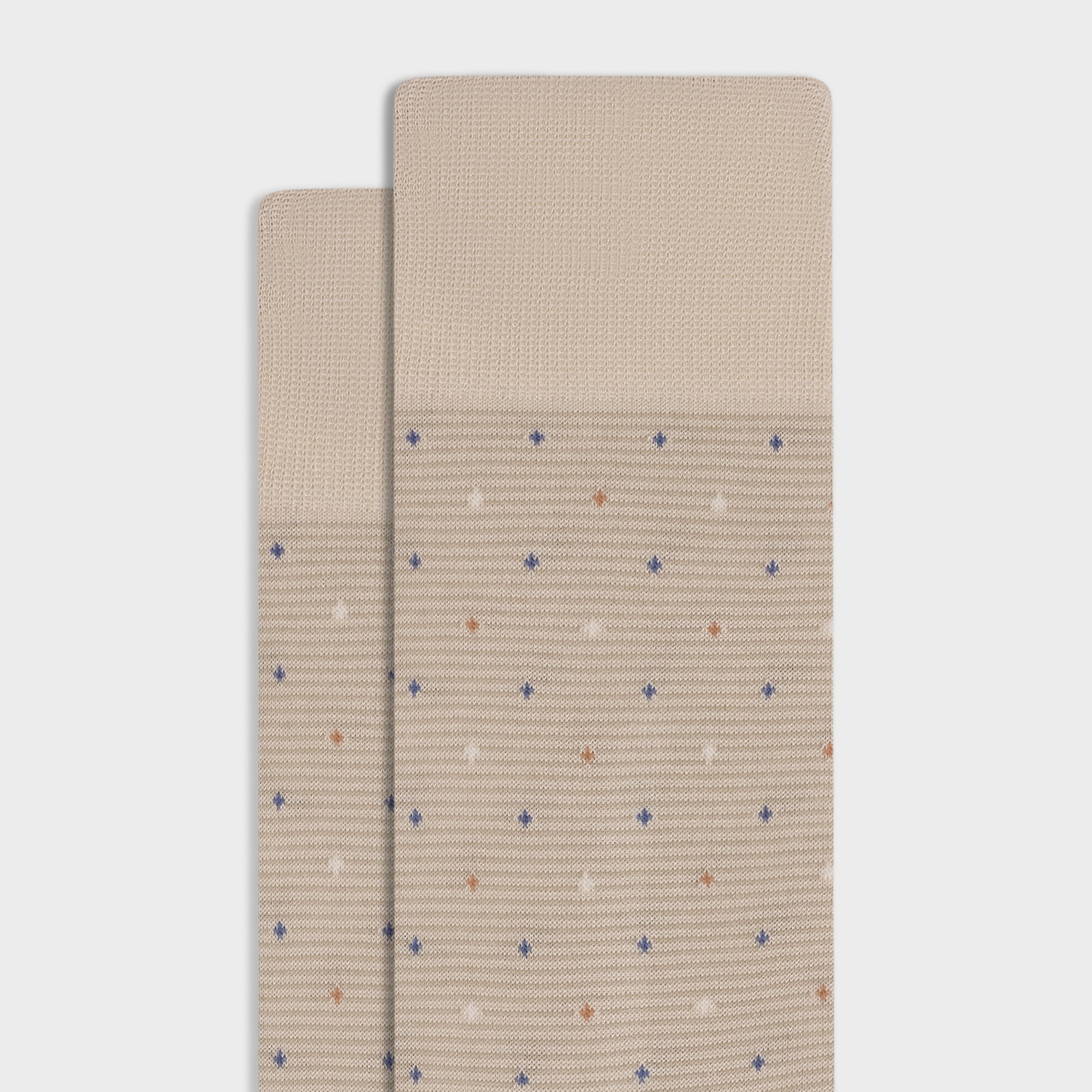 Micro Motif Mid-Calf Socks