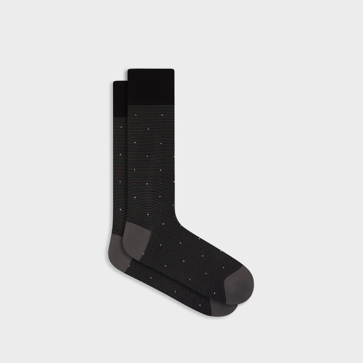 Micro Motif Mid-Calf Socks