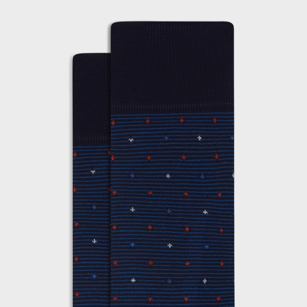Micro Motif Mid-Calf Socks