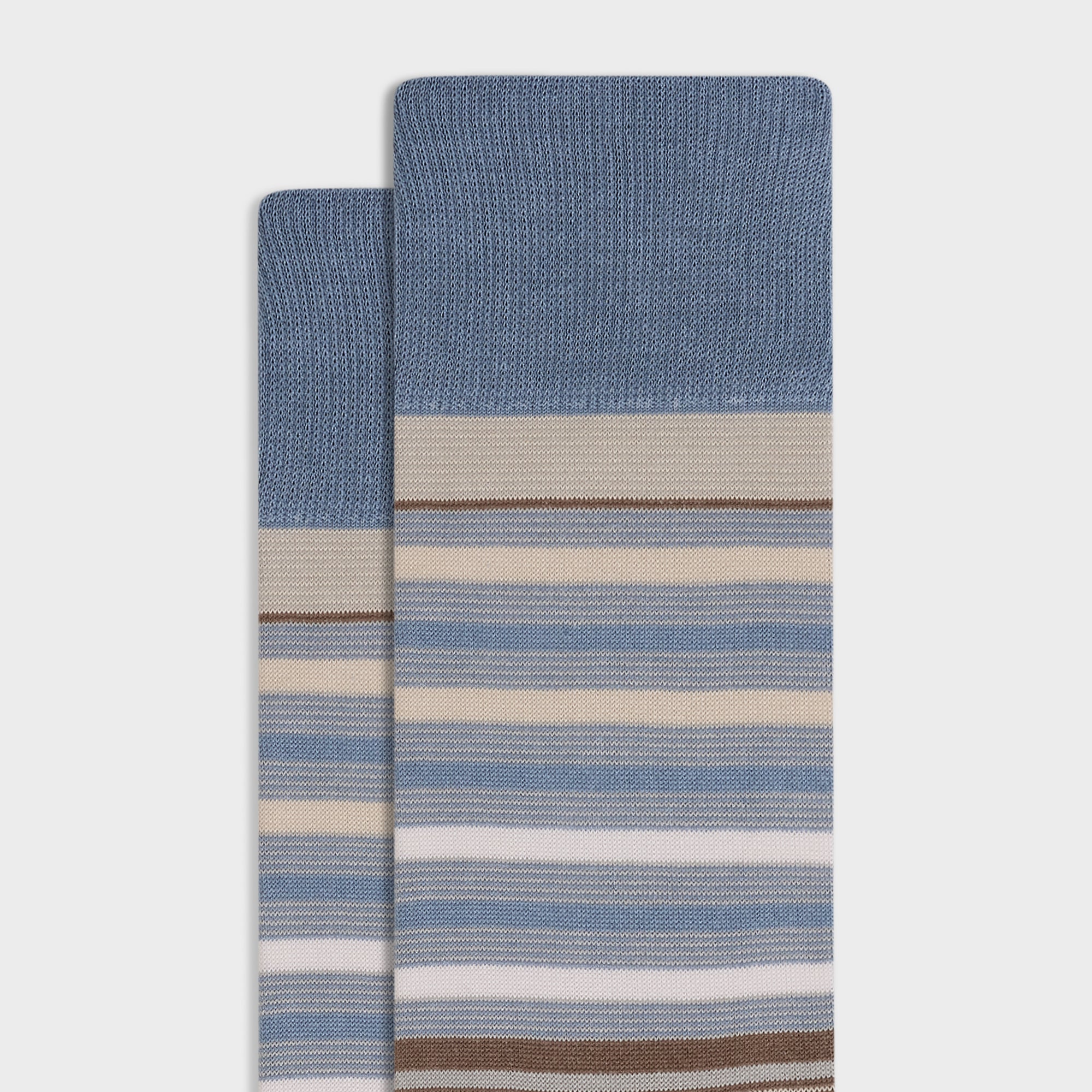 Striped Mid-Calf Socks