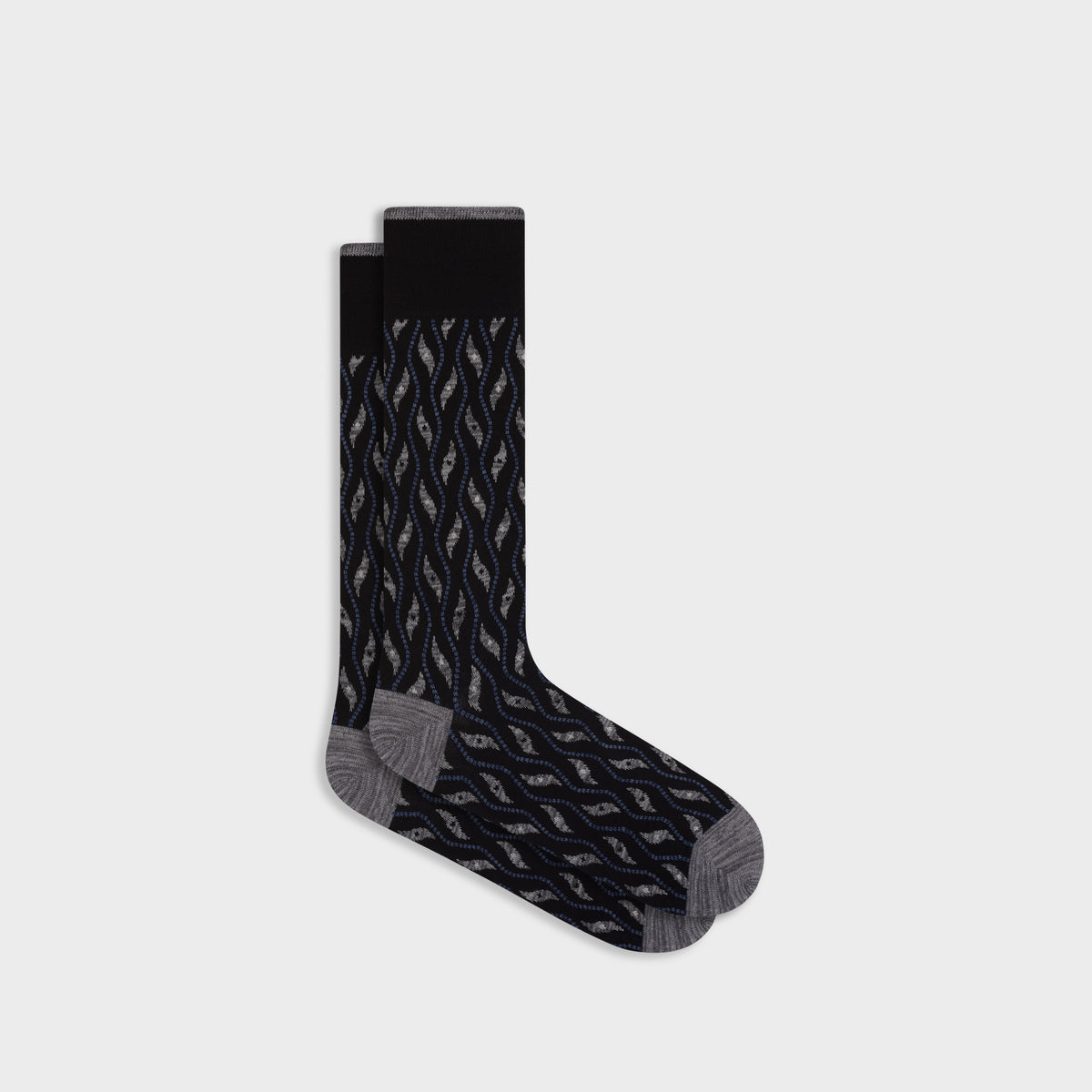 Abstract Wave Mid-Calf Socks