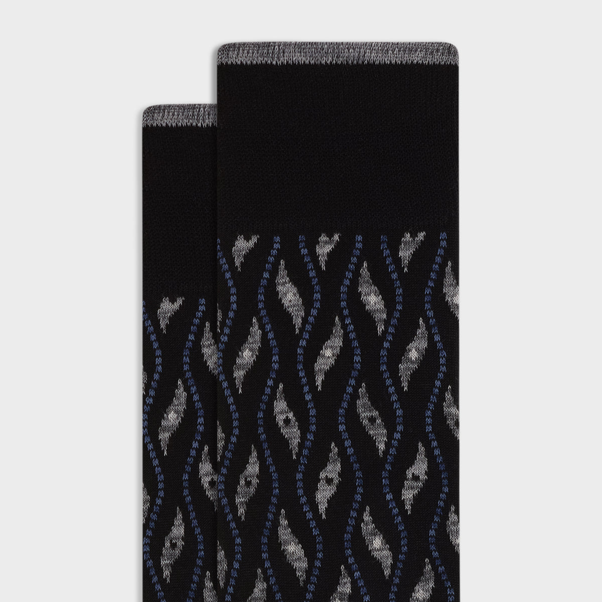 Abstract Wave Mid-Calf Socks