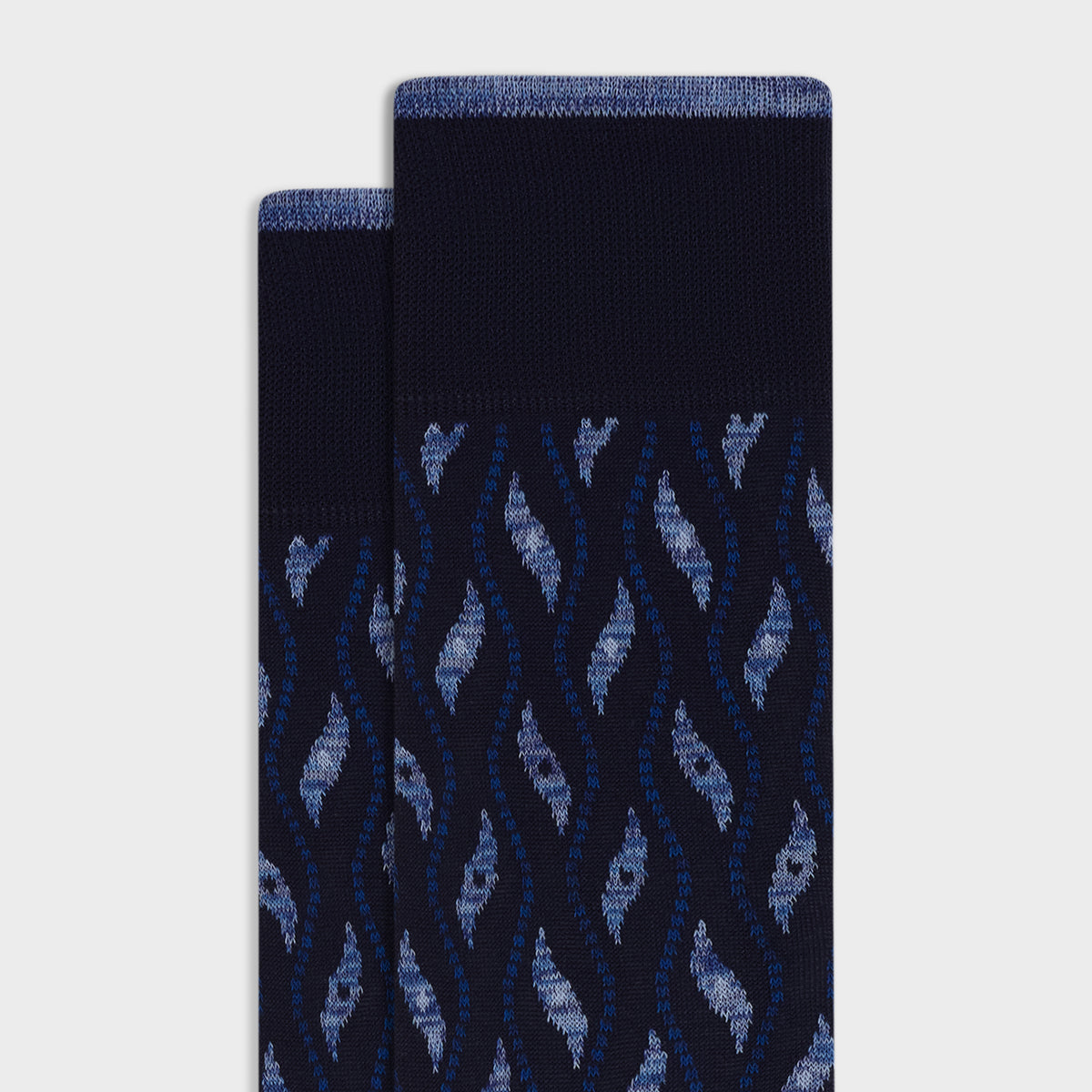 Abstract Wave Mid-Calf Socks
