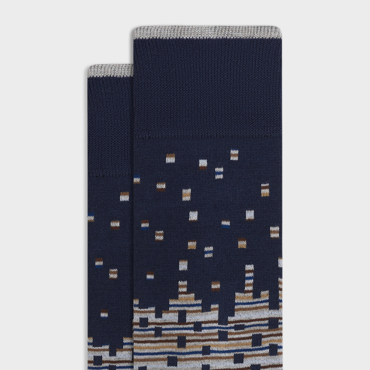 Geometric Mid-Calf Socks