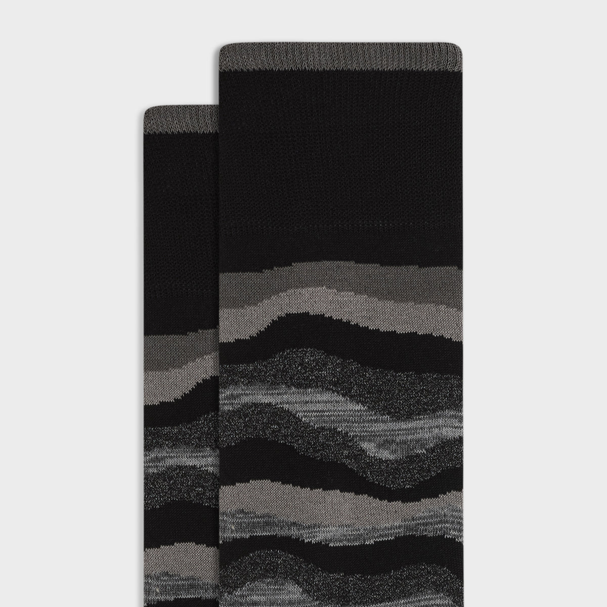 Wave Stripe Mid-Calf Socks