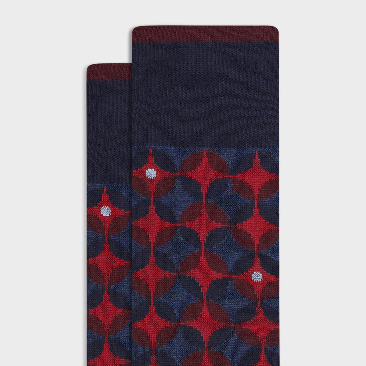 Geometric Mid-Calf Socks