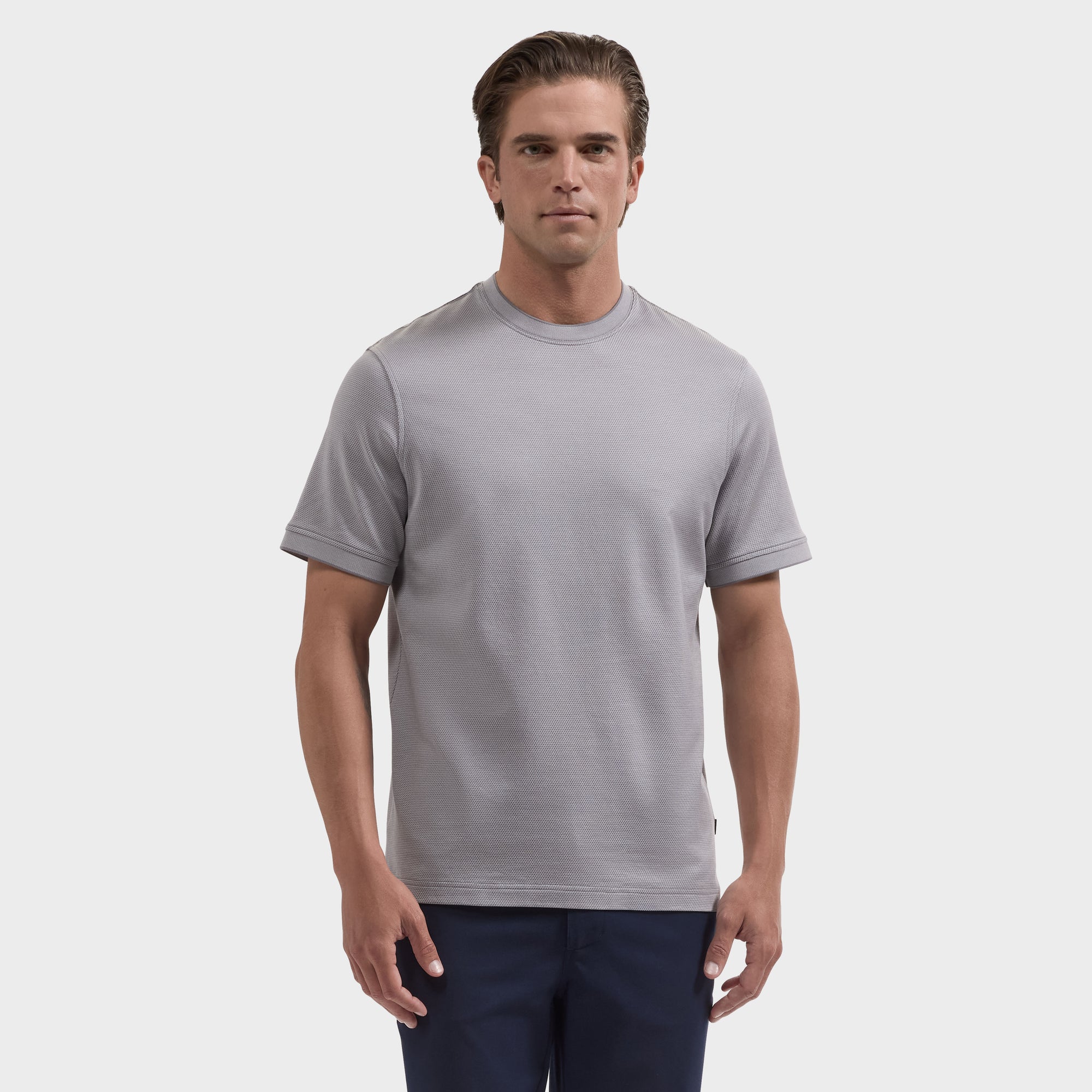 Micro Geometric Jacquard T-Shirt