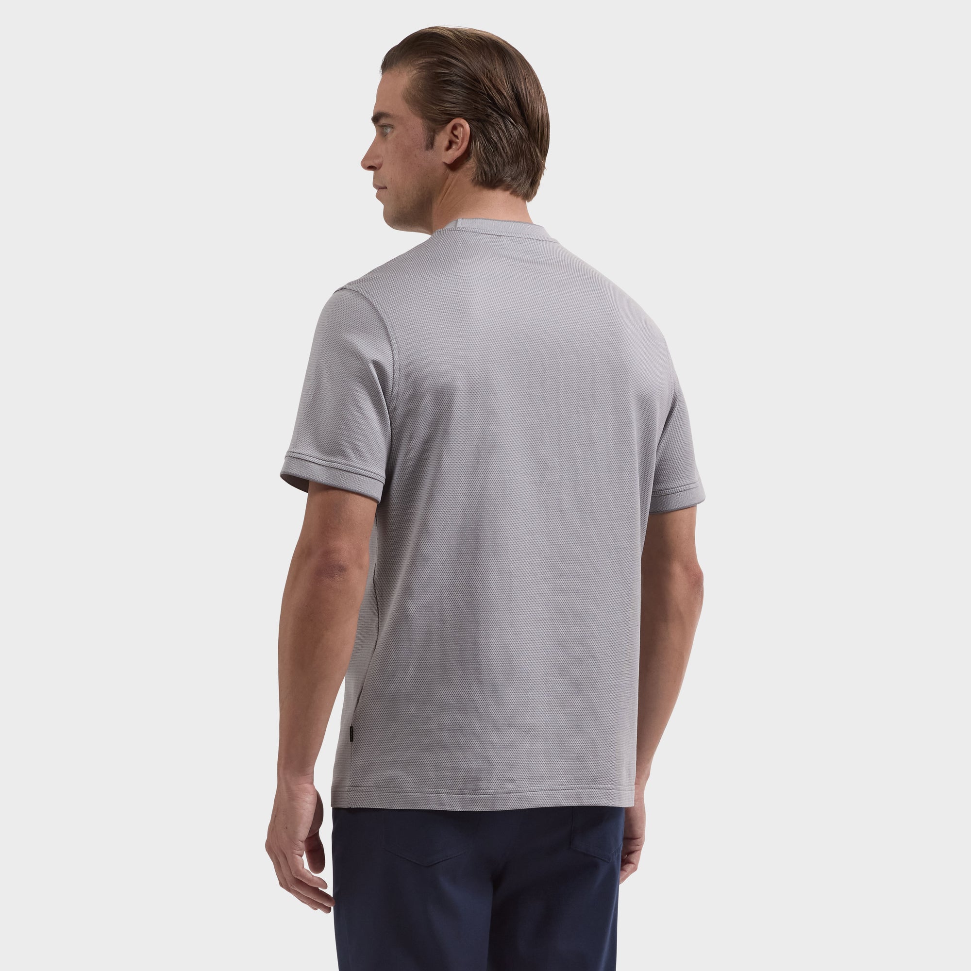 Micro Geometric Jacquard T-Shirt