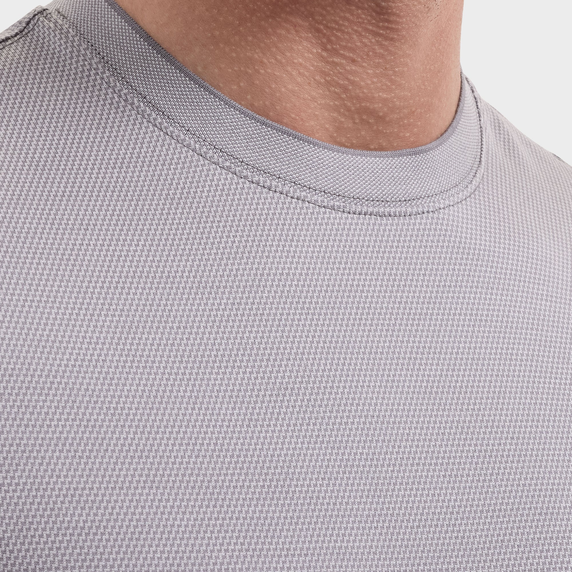 Micro Geometric Jacquard T-Shirt