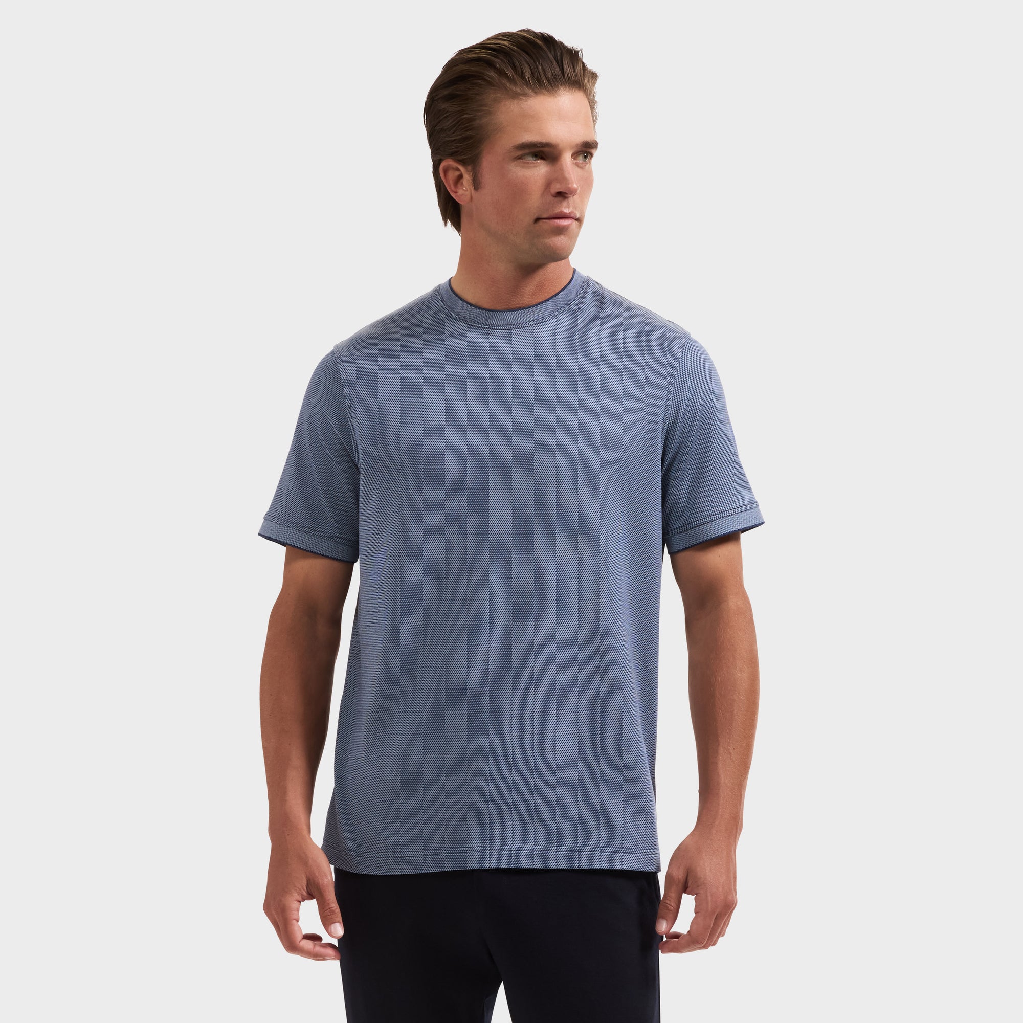 Micro Geometric Jacquard T-Shirt