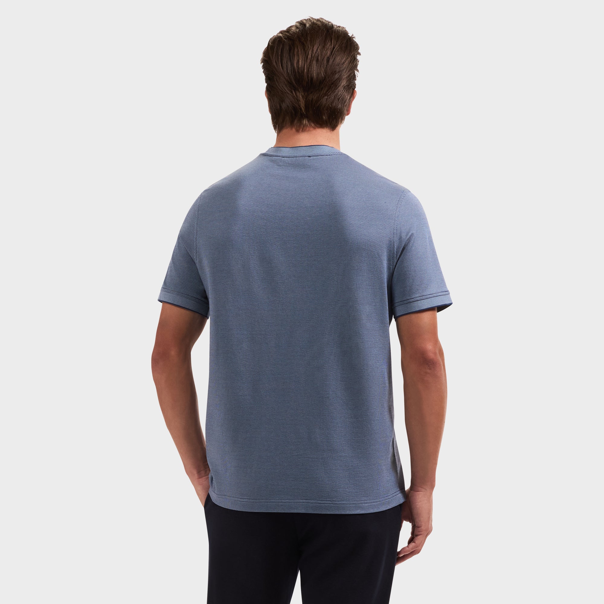 Micro Geometric Jacquard T-Shirt