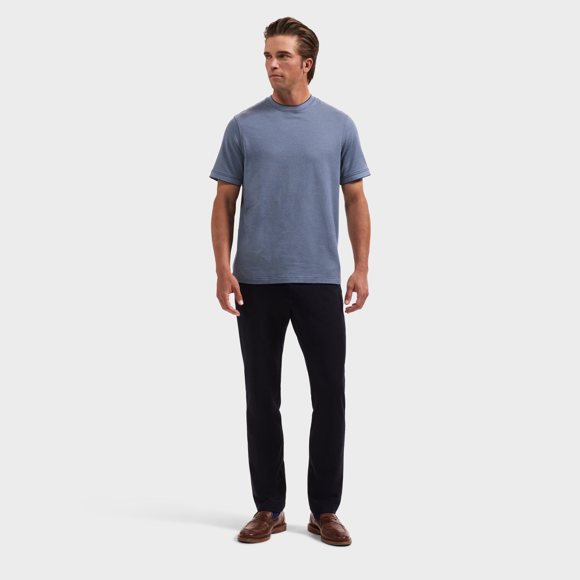 Micro Geometric Jacquard T-Shirt