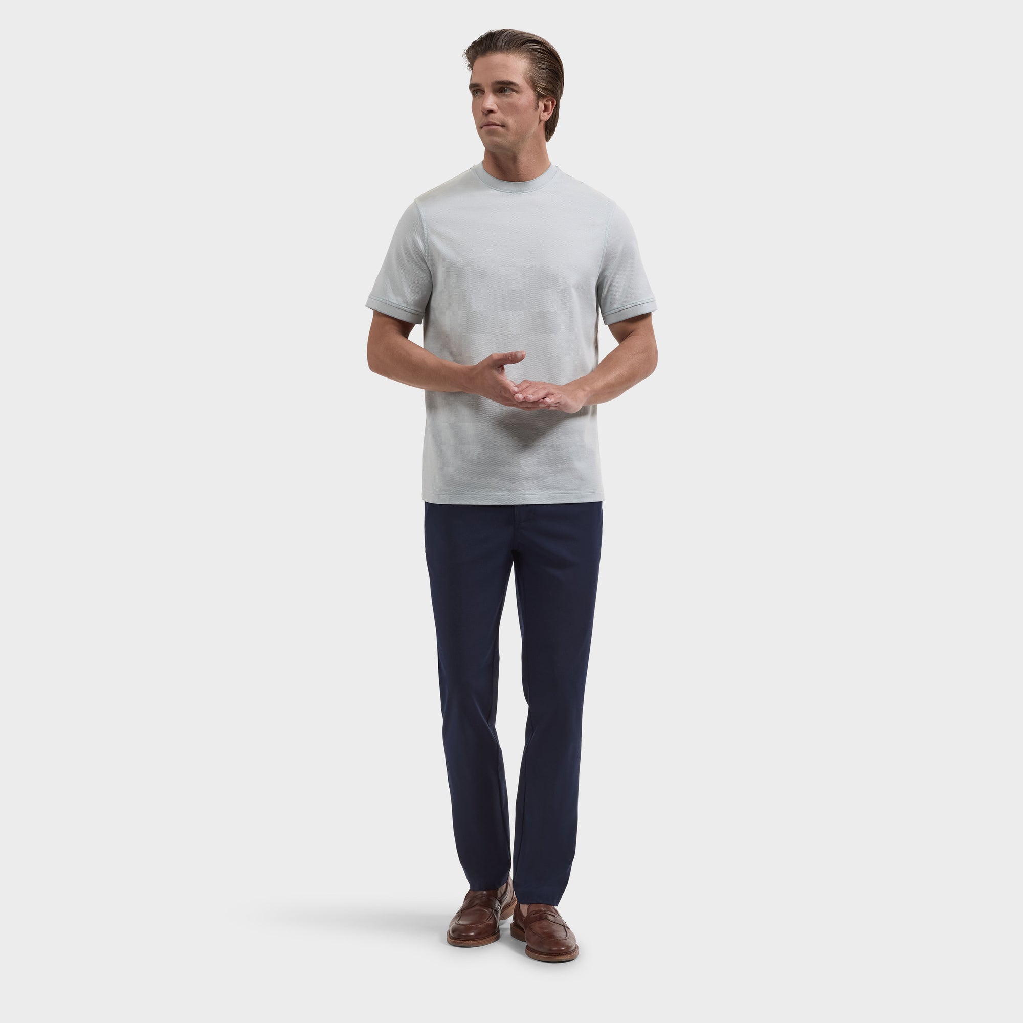 Micro Geometric Jacquard T-Shirt