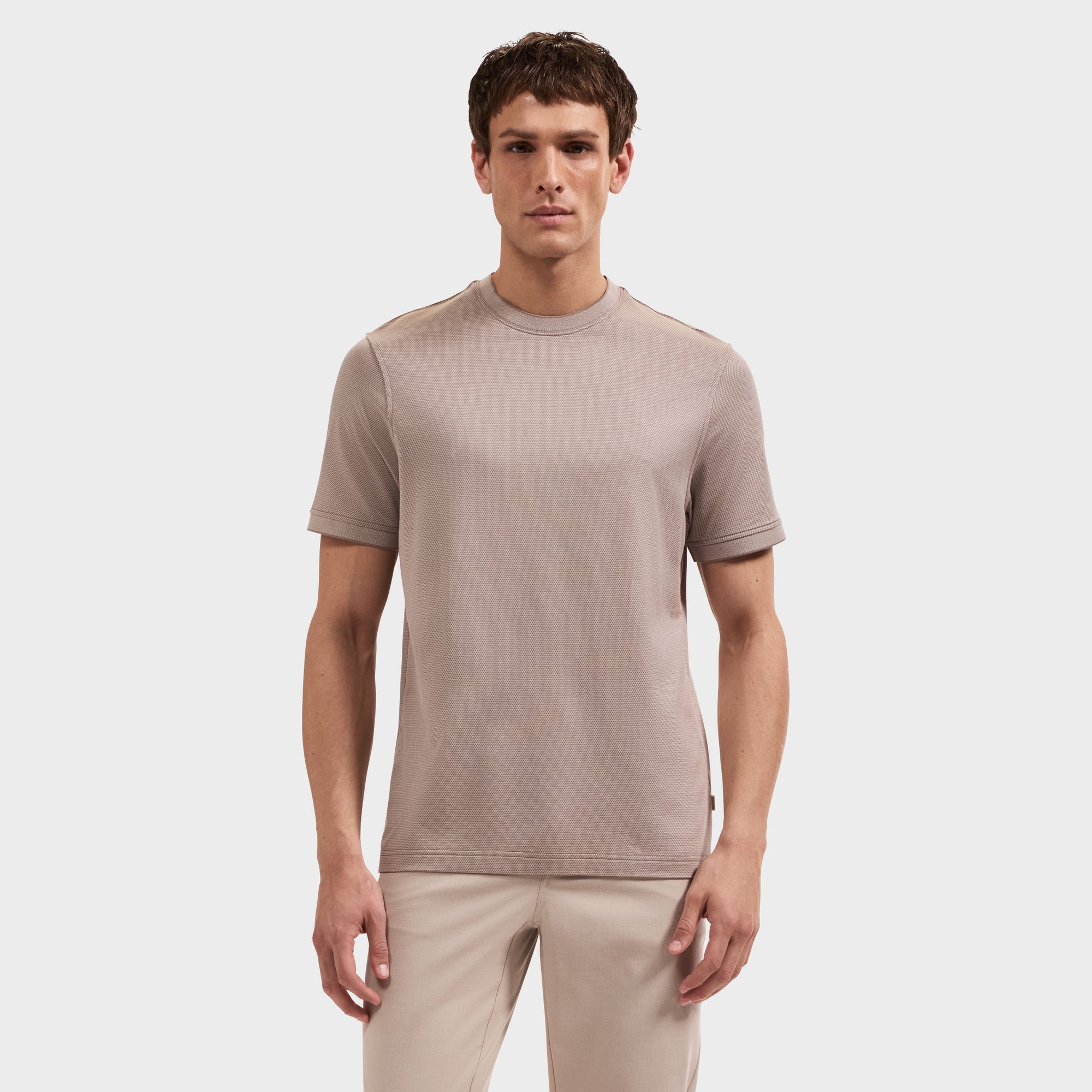 Micro Geometric Jacquard T-Shirt