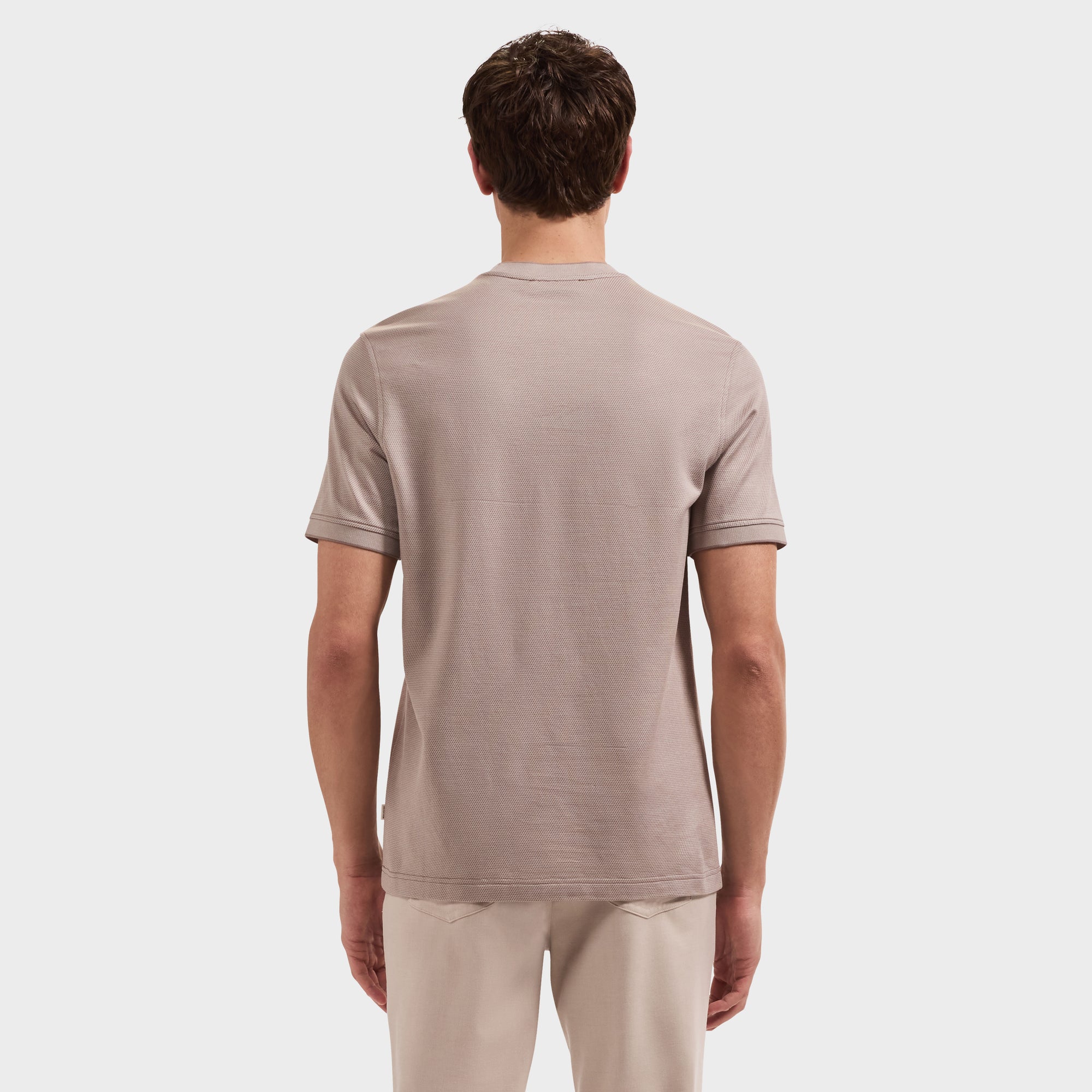 Micro Geometric Jacquard T-Shirt