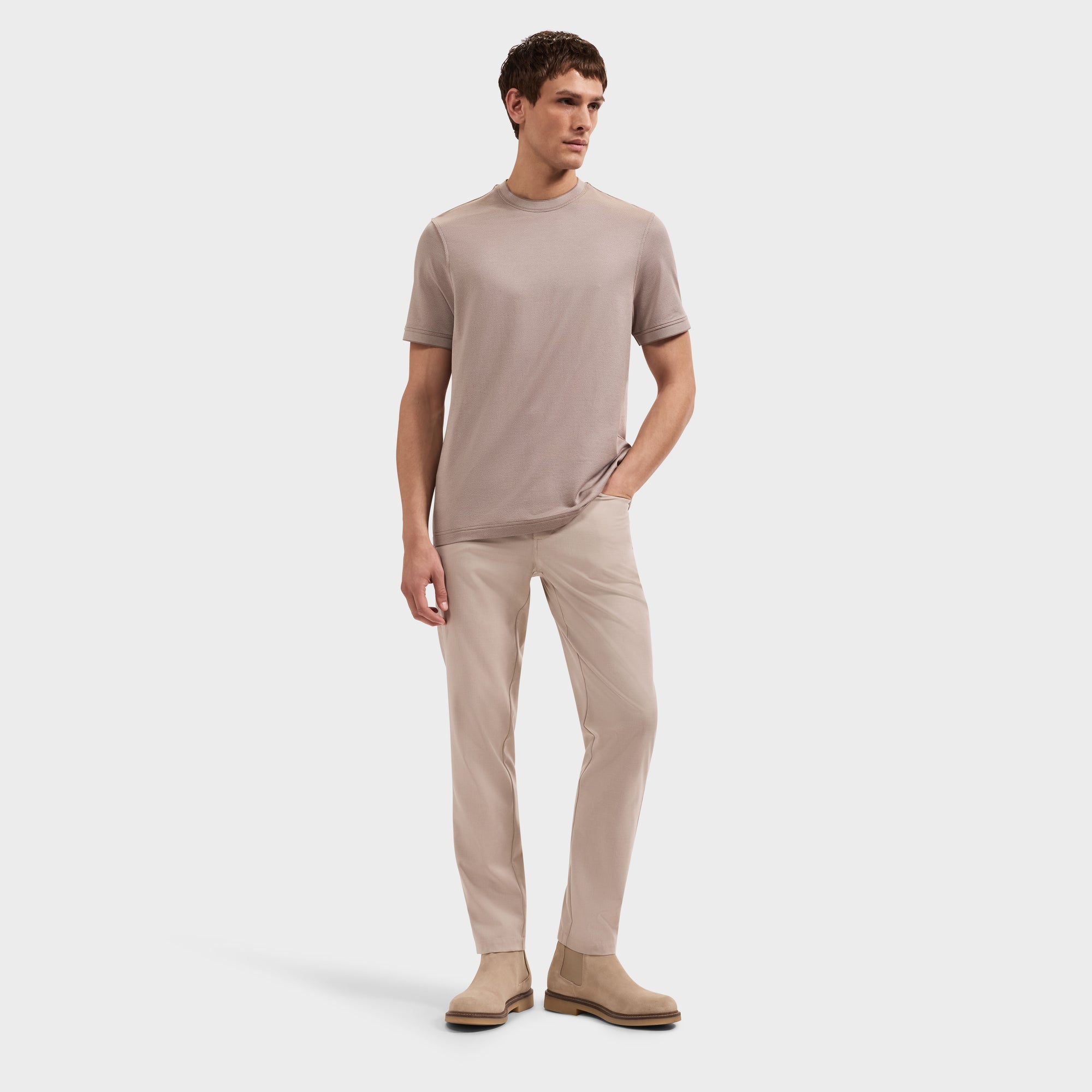 Micro Geometric Jacquard T-Shirt