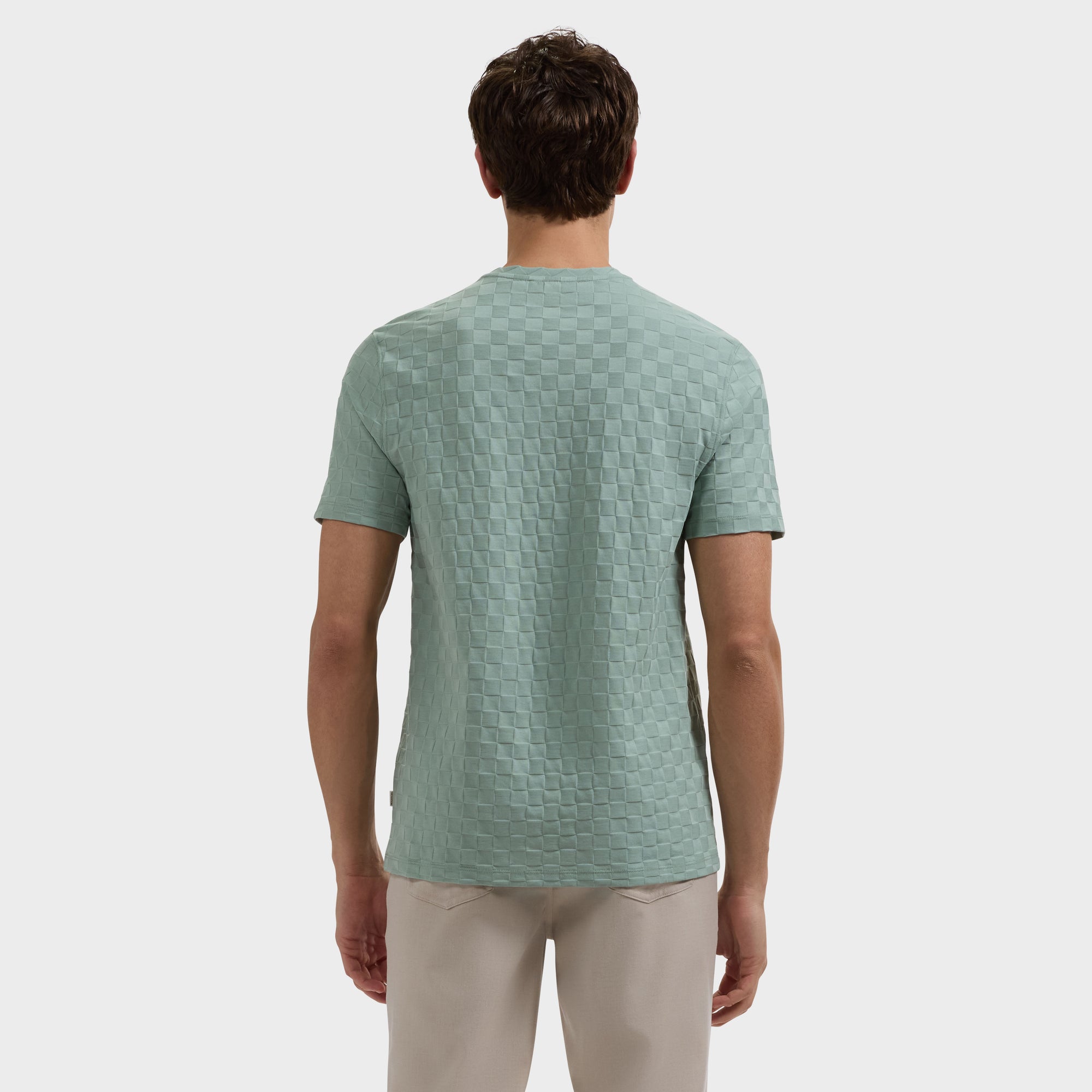 Checkboard Jacquard T-Shirt