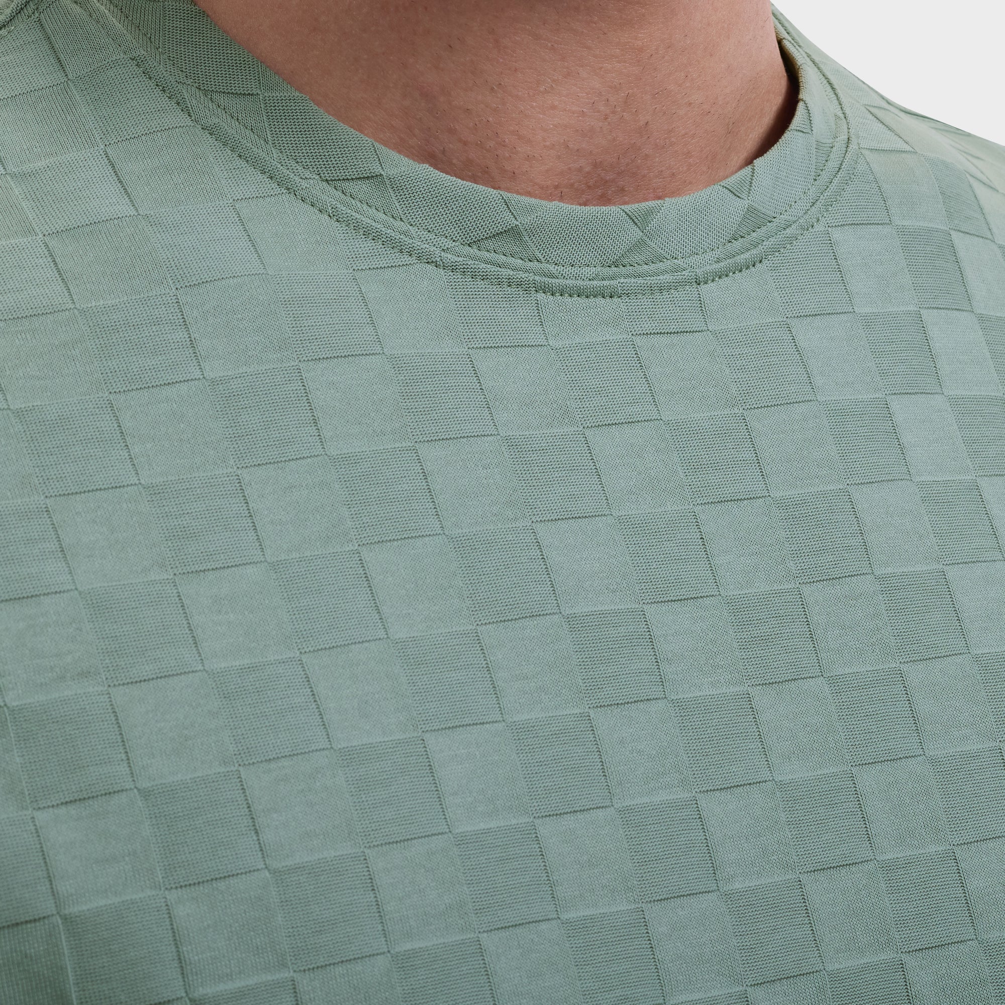 Checkboard Jacquard T-Shirt