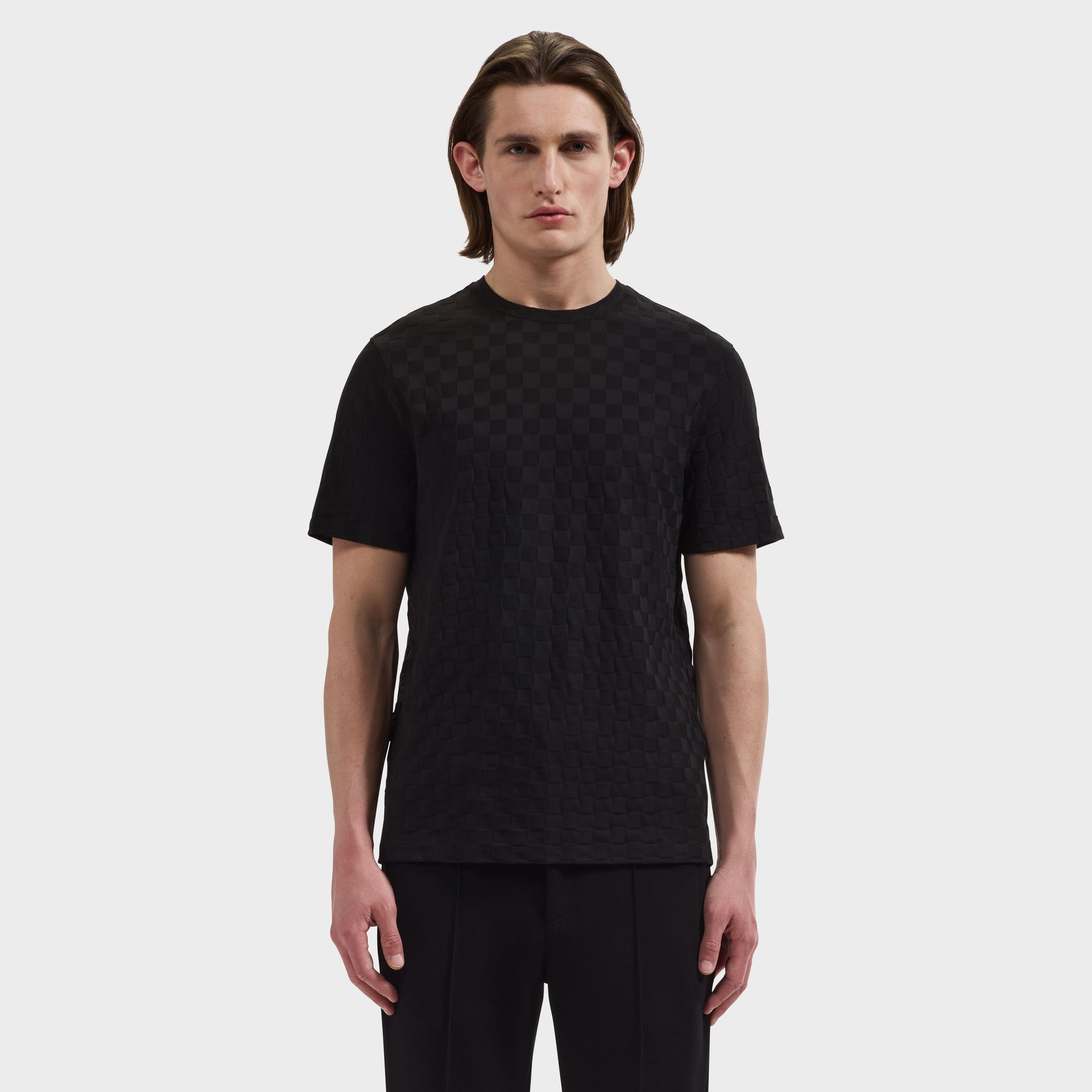 Checkboard Jacquard T-Shirt