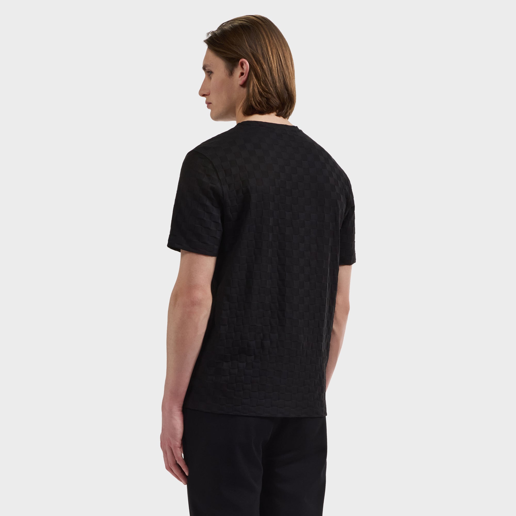 Checkboard Jacquard T-Shirt