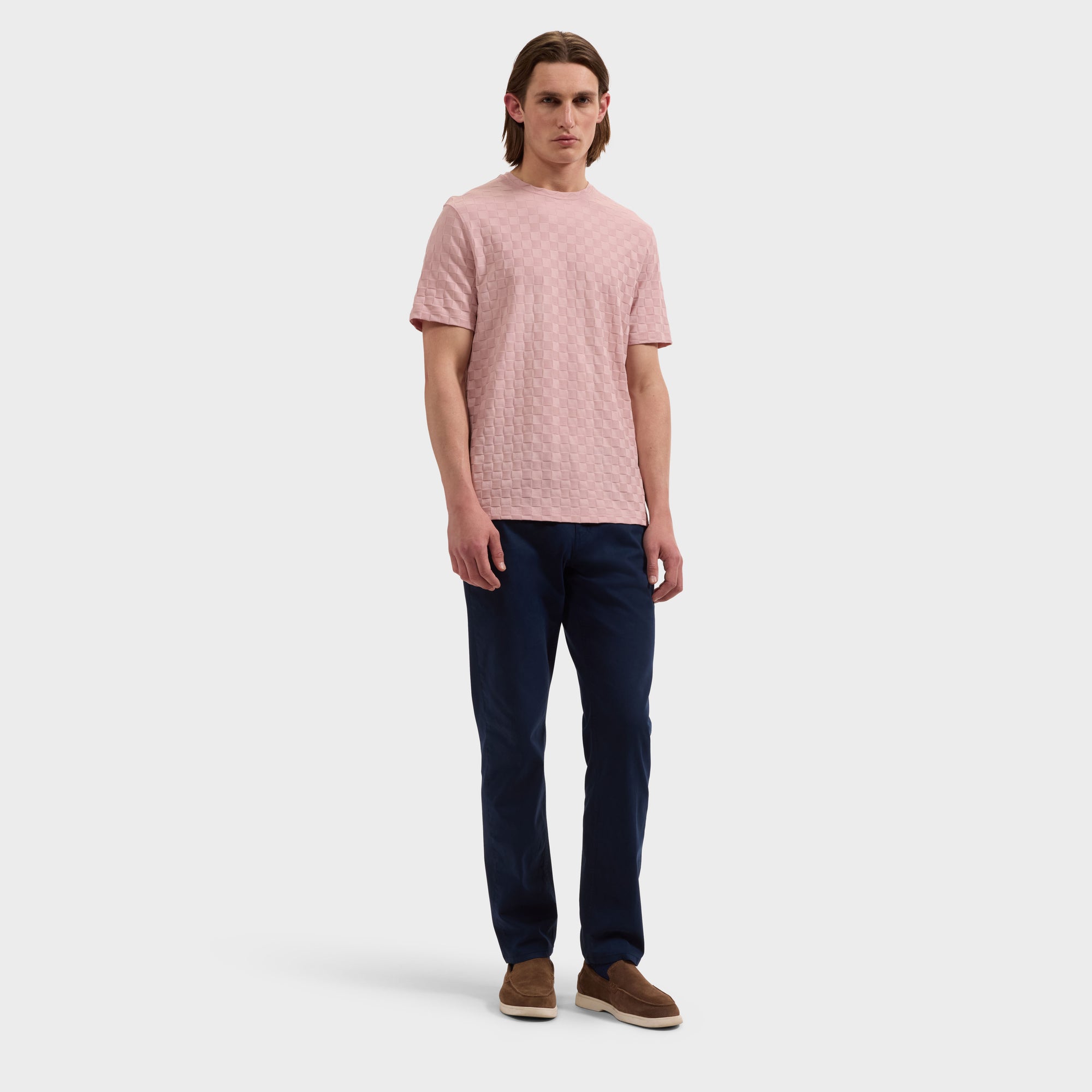 Checkboard Jacquard T-Shirt