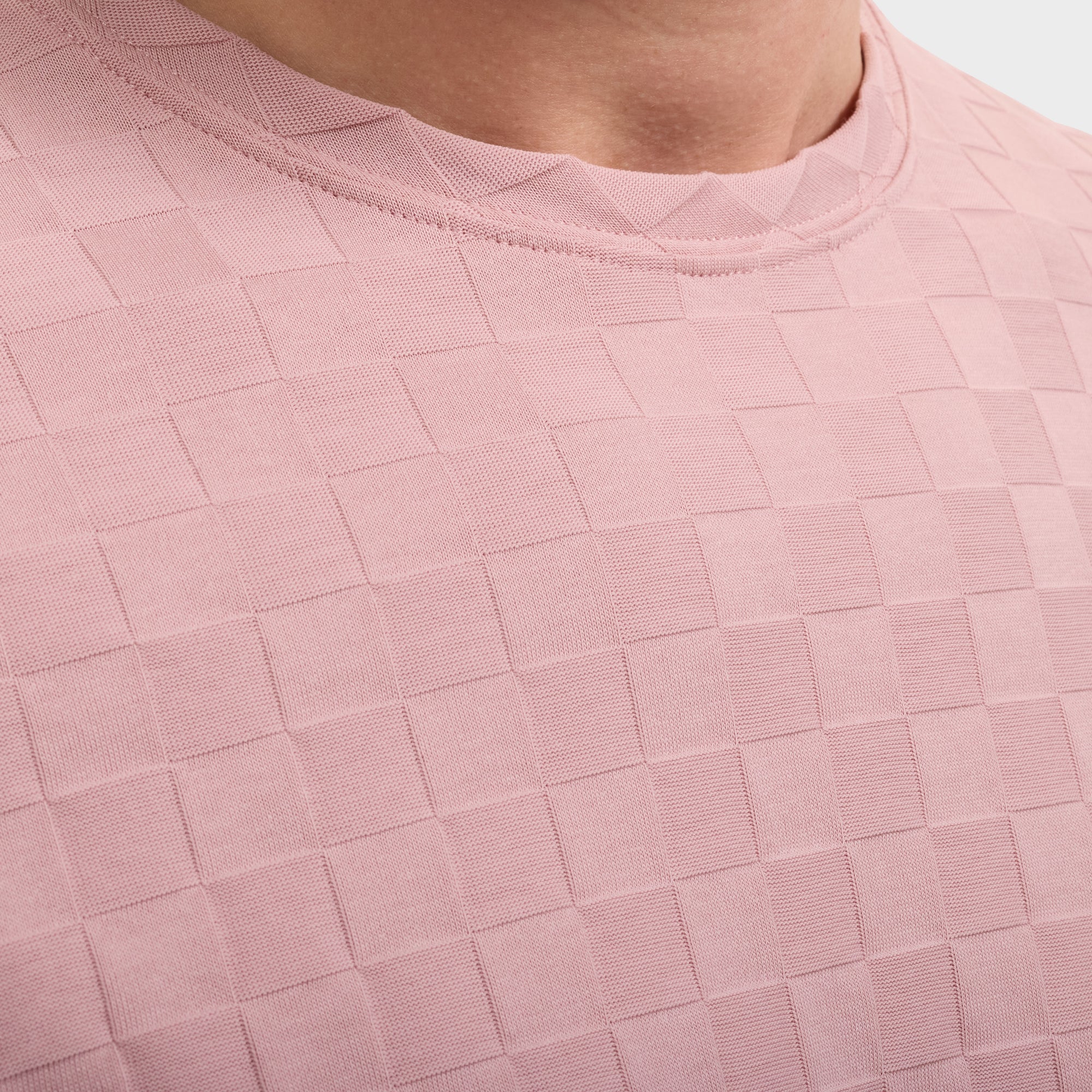 Checkboard Jacquard T-Shirt