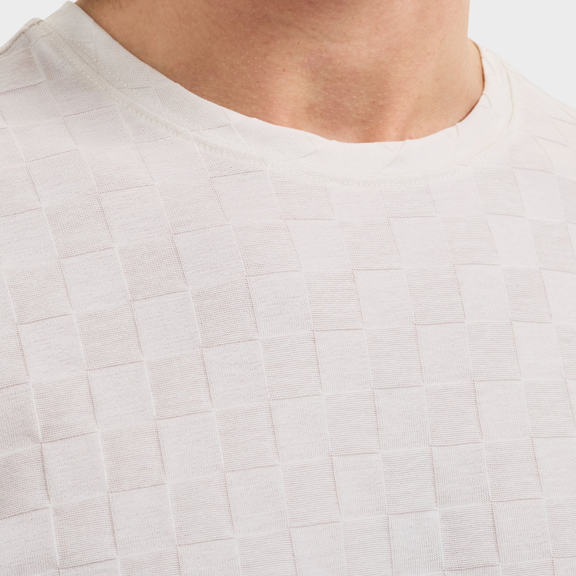 Checkboard Jacquard T-Shirt